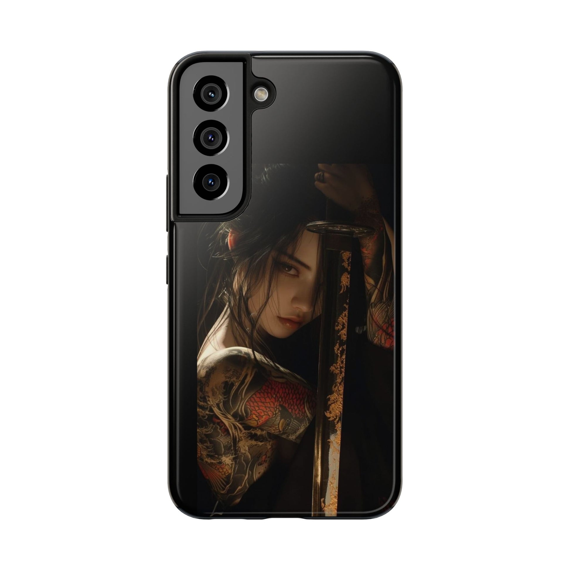 Samurai Female Warrior Design Phone Cases for iPhone & Samsung Galaxy Phones