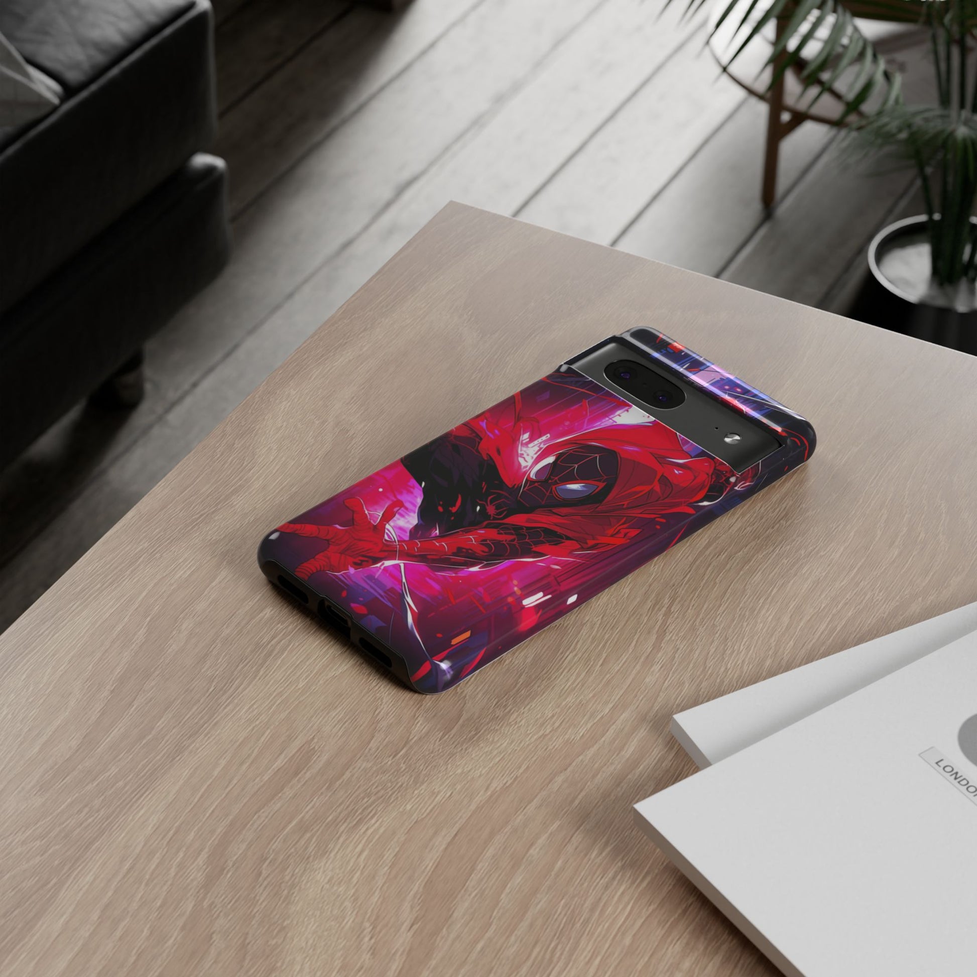 Miles Morales Spiderman Phone Case, Tough Cases for iPhones, Samsung, and Pixel
