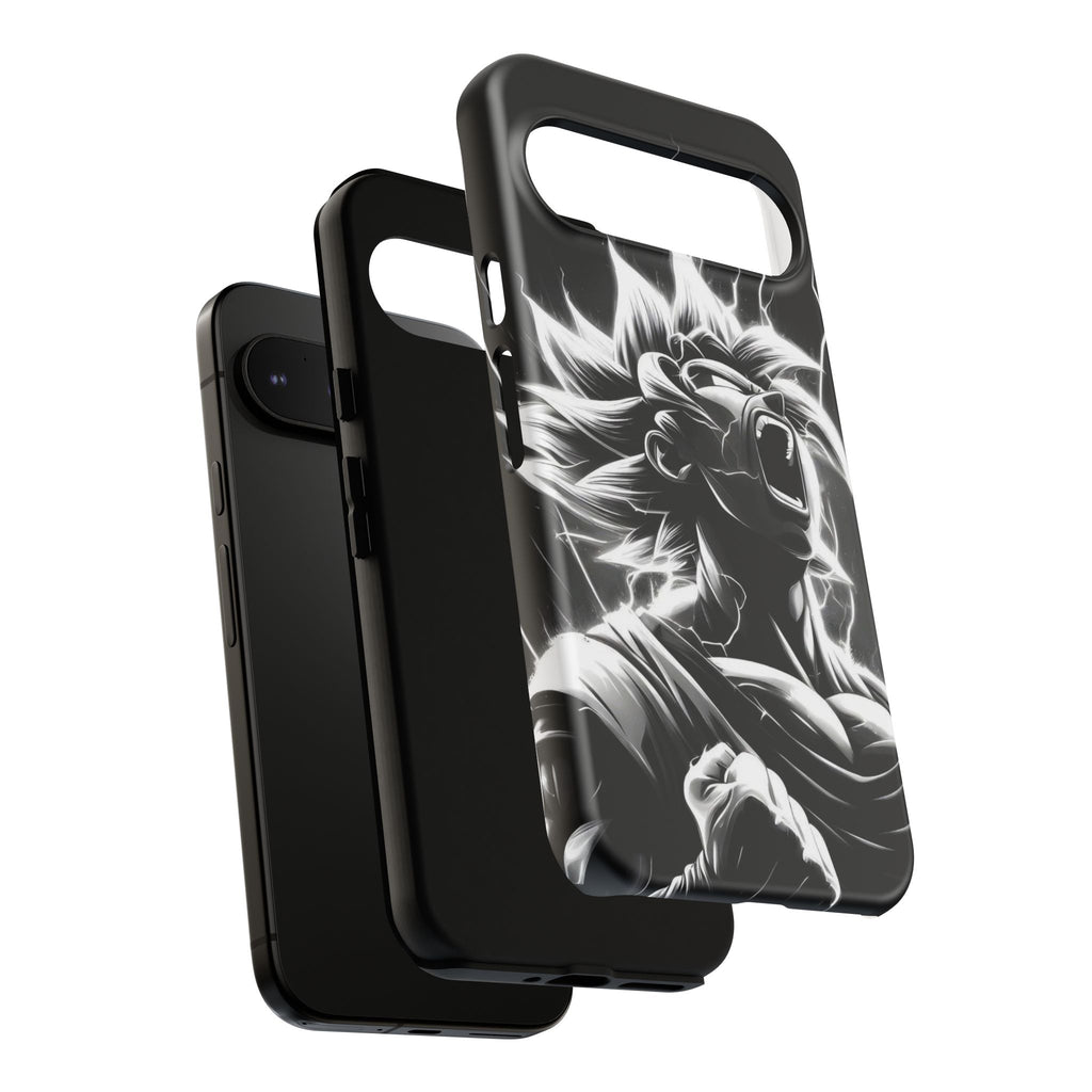 Anime Saiyan Rage Dragon ball Z Tough Cases for iPhones, Samsung, and Pixel