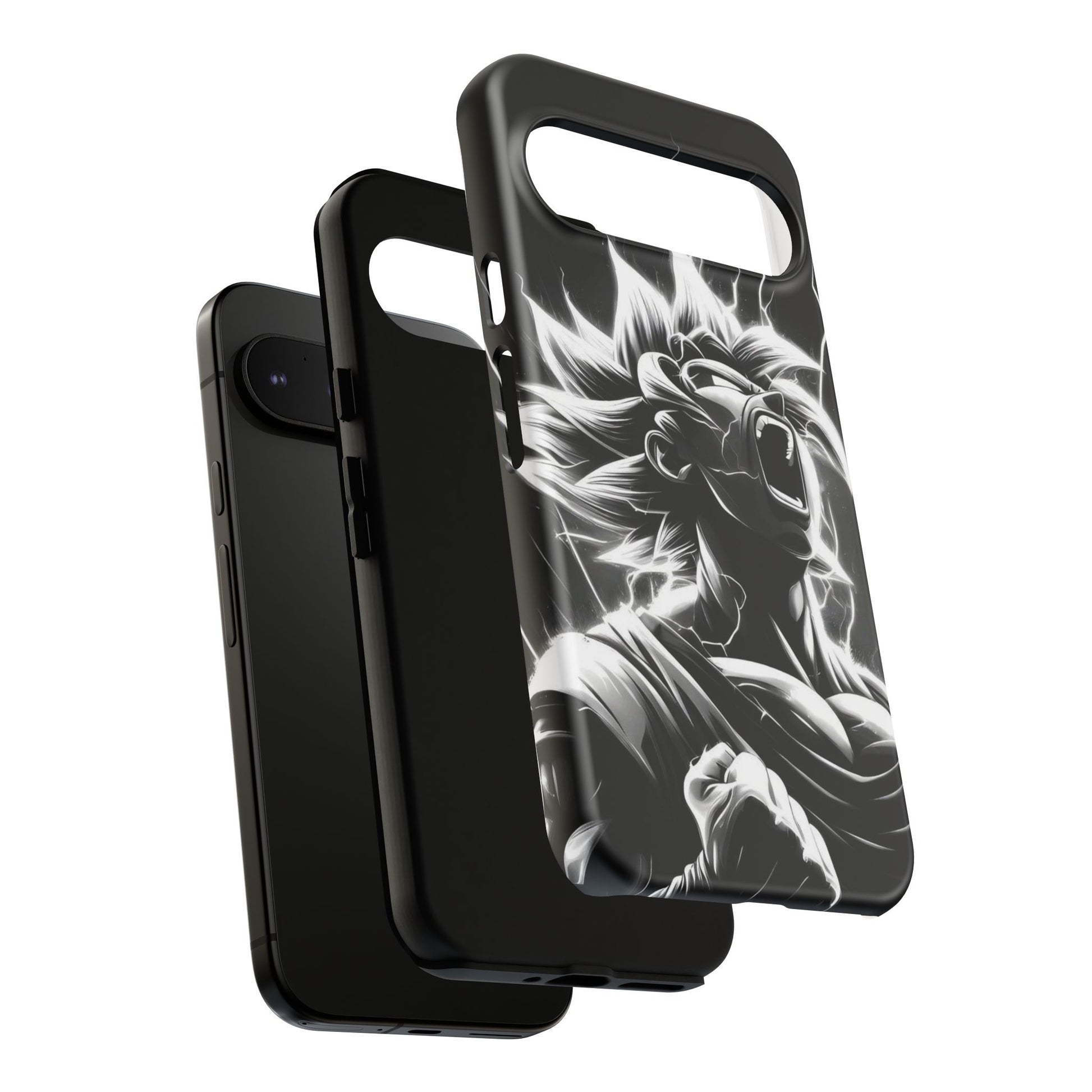 Anime Saiyan Rage Dragon ball Z Tough Cases for iPhones, Samsung, and Pixel