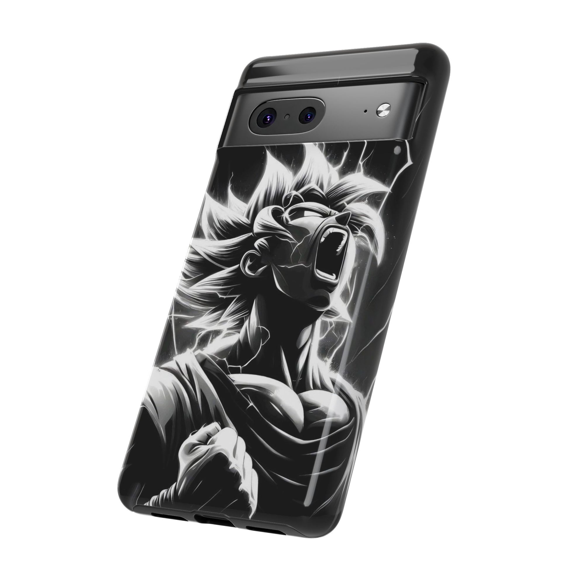 Anime Saiyan Rage Dragon ball Z Tough Cases for iPhones, Samsung, and Pixel