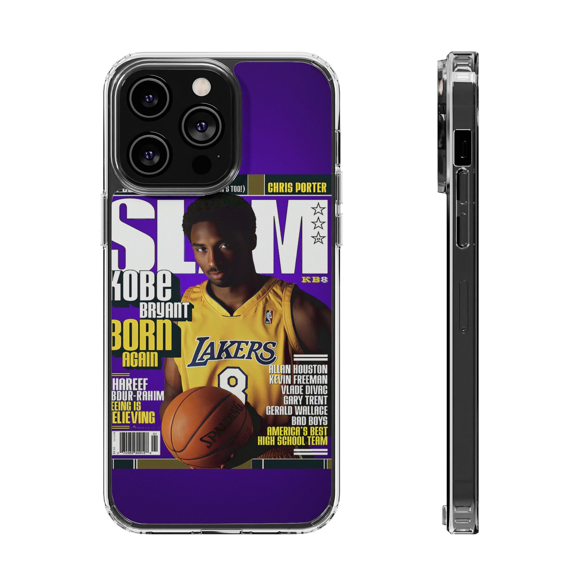 SLAM Cover Kobe Basketball Inspired design Clear Phone Cases