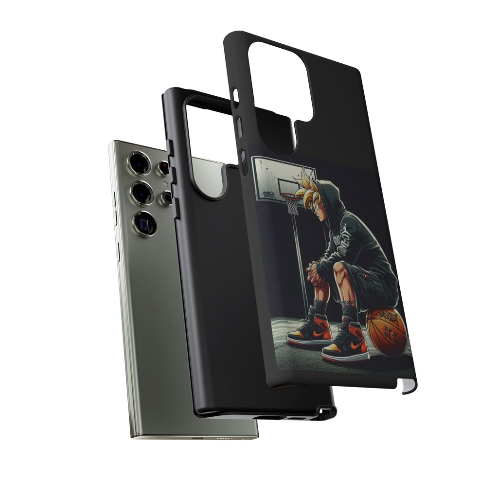 Son Goku Basketball Tough Cases for iPhones, Samsung, and Pixel