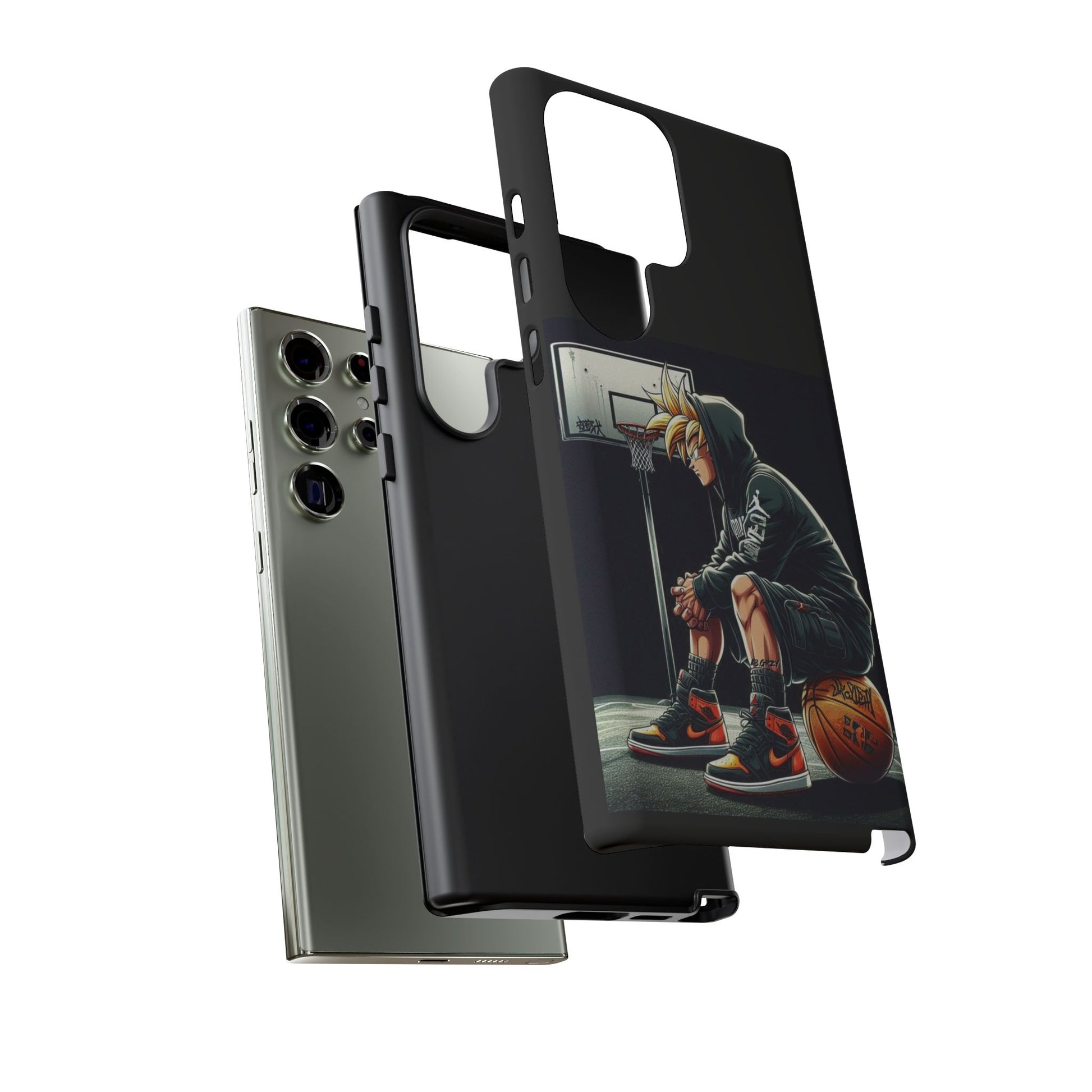 Son Goku Basketball Tough Cases for iPhones, Samsung, and Pixel