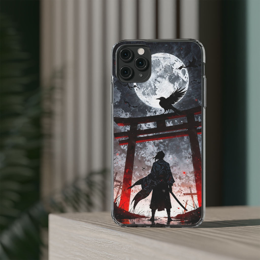 The Lone Samurai and Crow Design case for Iphone and Samsung phones