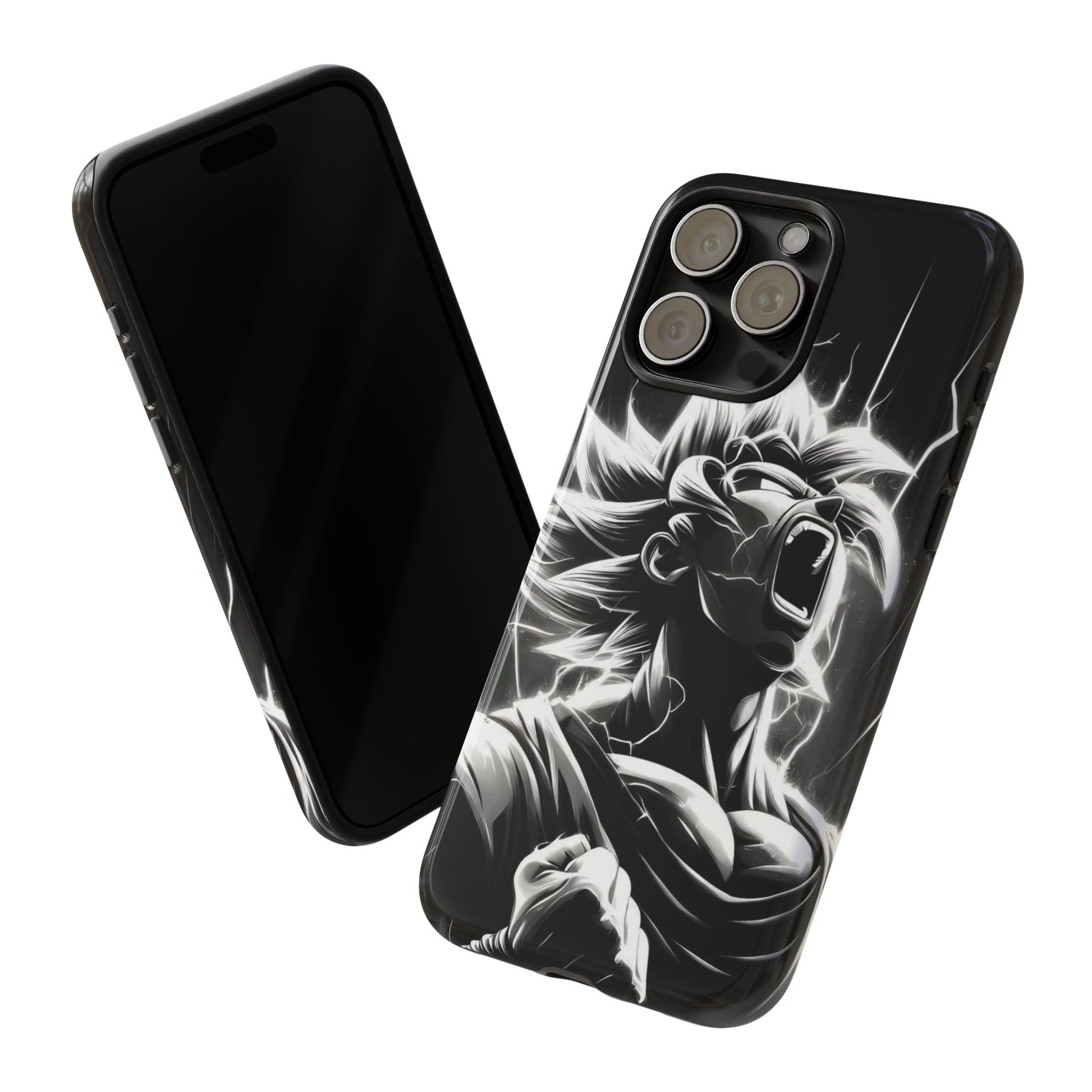 Anime Saiyan Rage Dragon ball Z Tough Cases for iPhones, Samsung, and Pixel