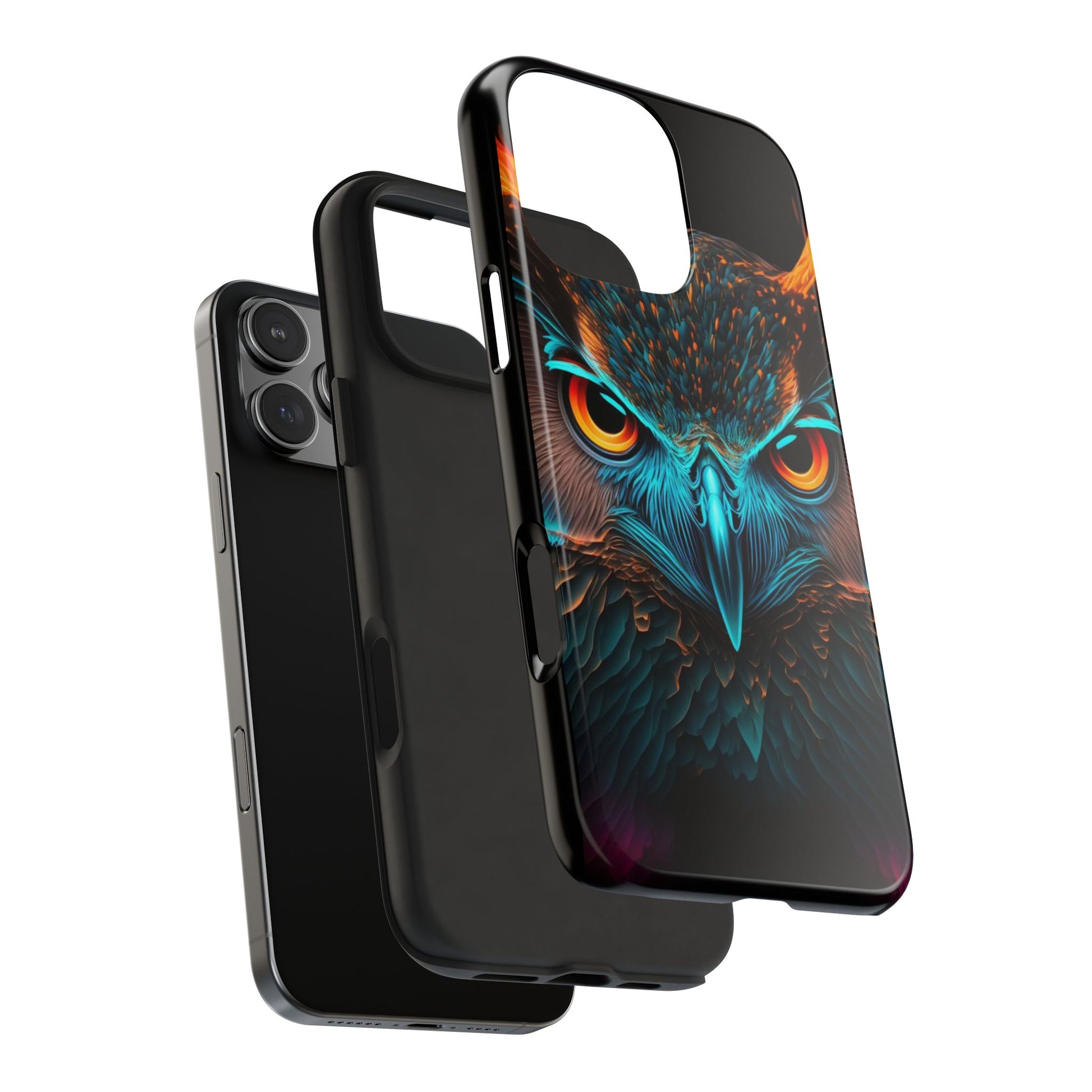 Neon Owl Theme Phone Cases for iPhones & Samsung Phones