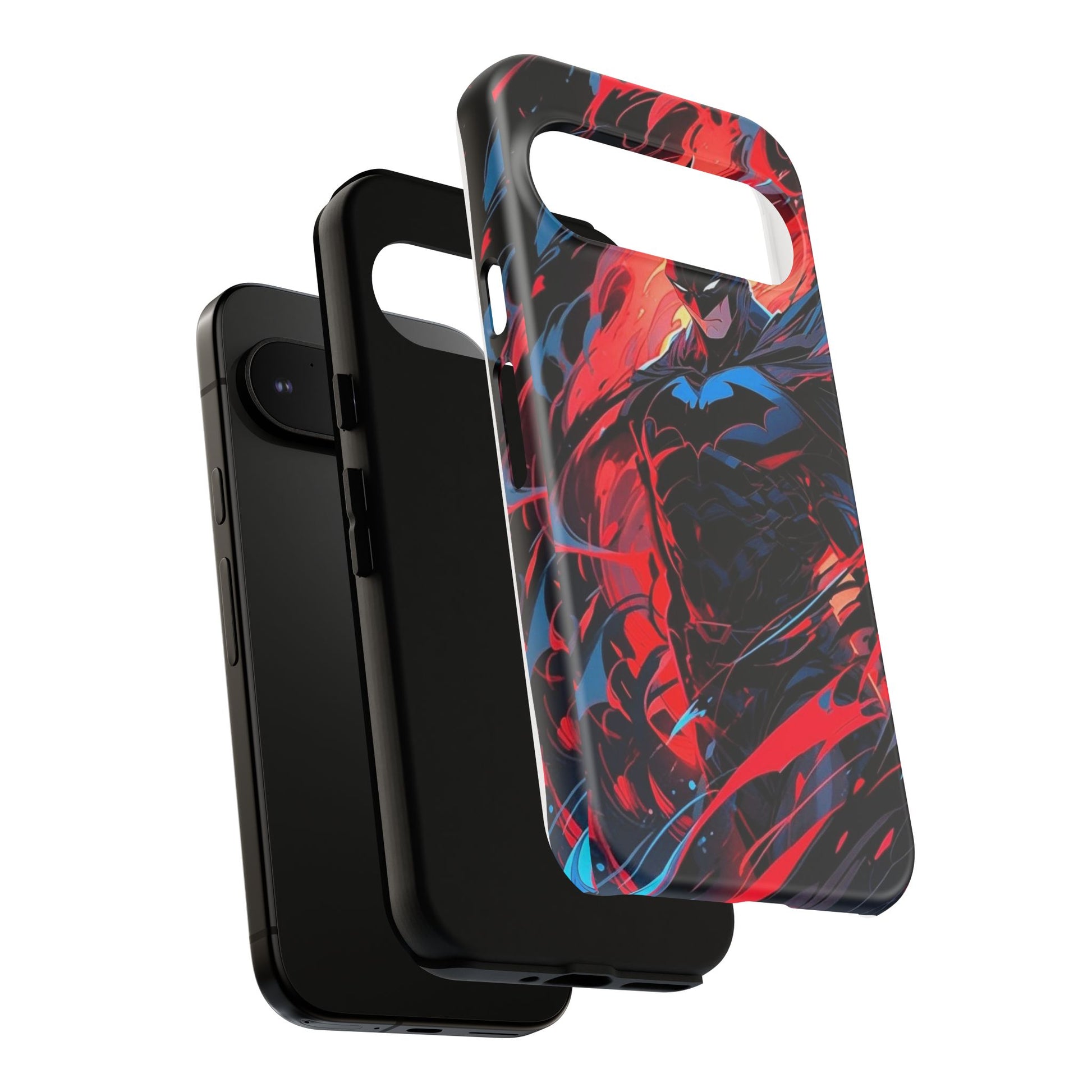 The Dark Knight Batman Art Tough Cases for iPhones, Samsung, and Pixel