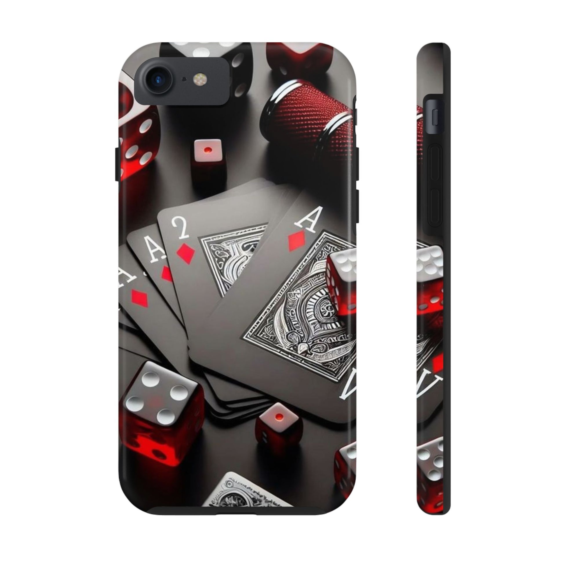 Casino Cards, Dice, and Chips Theme Phone Cases for Iphones & Samsung Phones