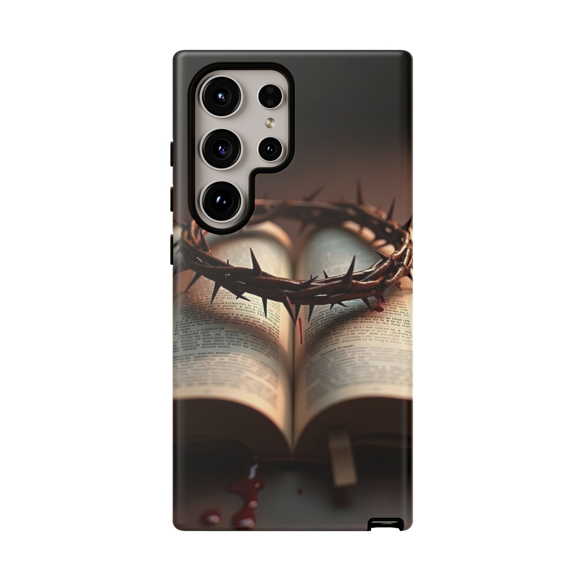 Crown of Thorns and Bible Christian Tough Cases for iPhones, Samsung, and Pixel