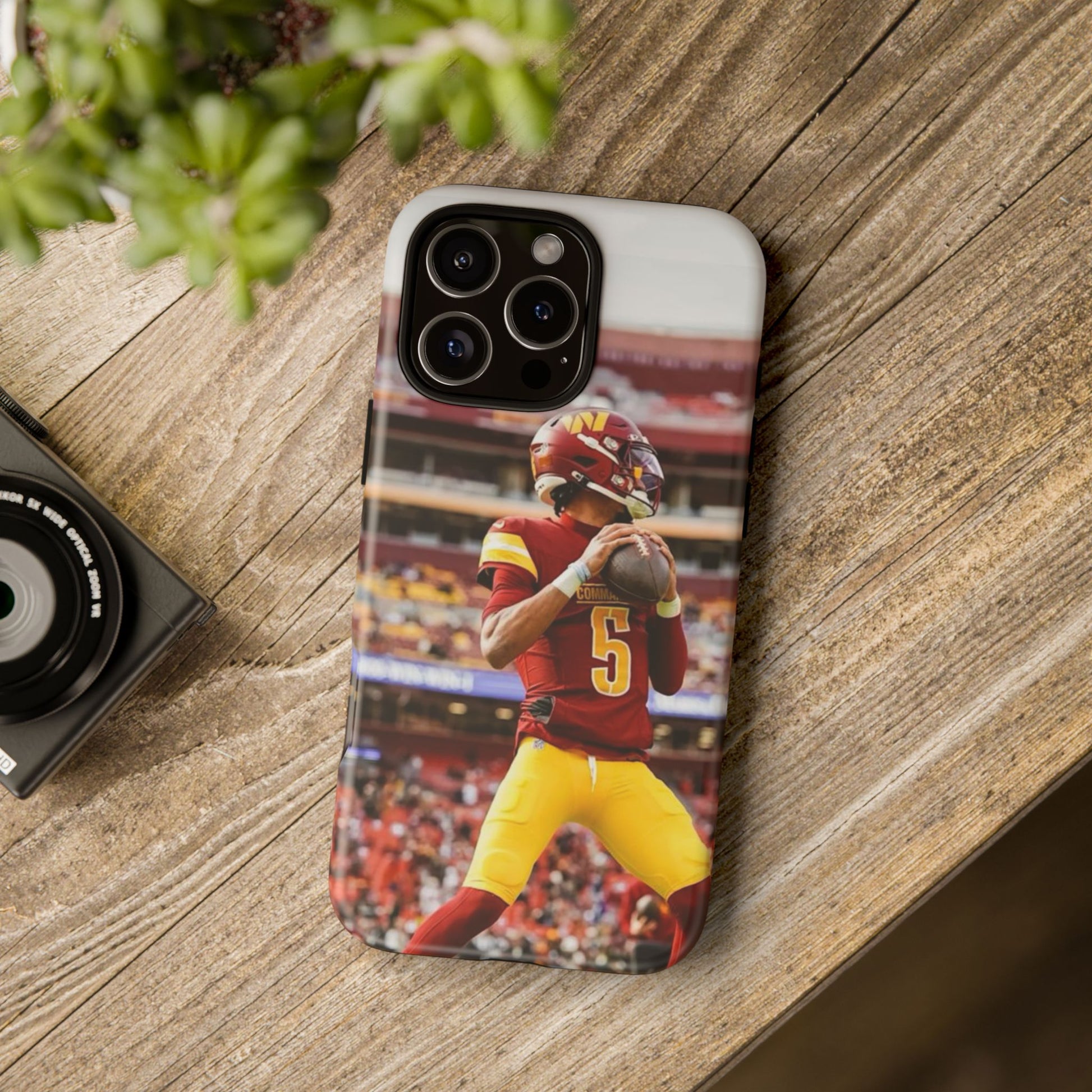 Jayden Daniels Washington Football Tough Cases for iPhones, Samsung, and Pixel