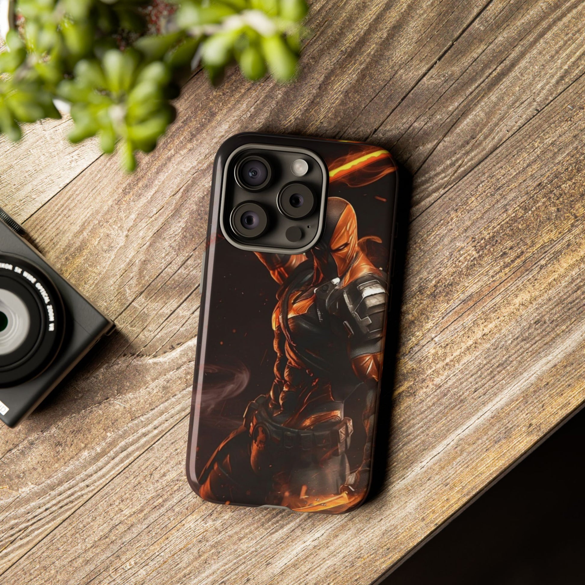 DC Comics Death Stroke Tough Cases for iPhones, Samsung, and Pixel
