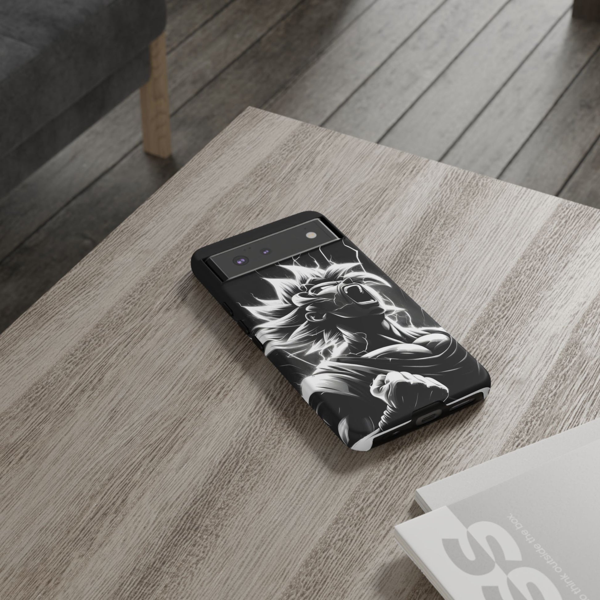 Anime Saiyan Rage Dragon ball Z Tough Cases for iPhones, Samsung, and Pixel
