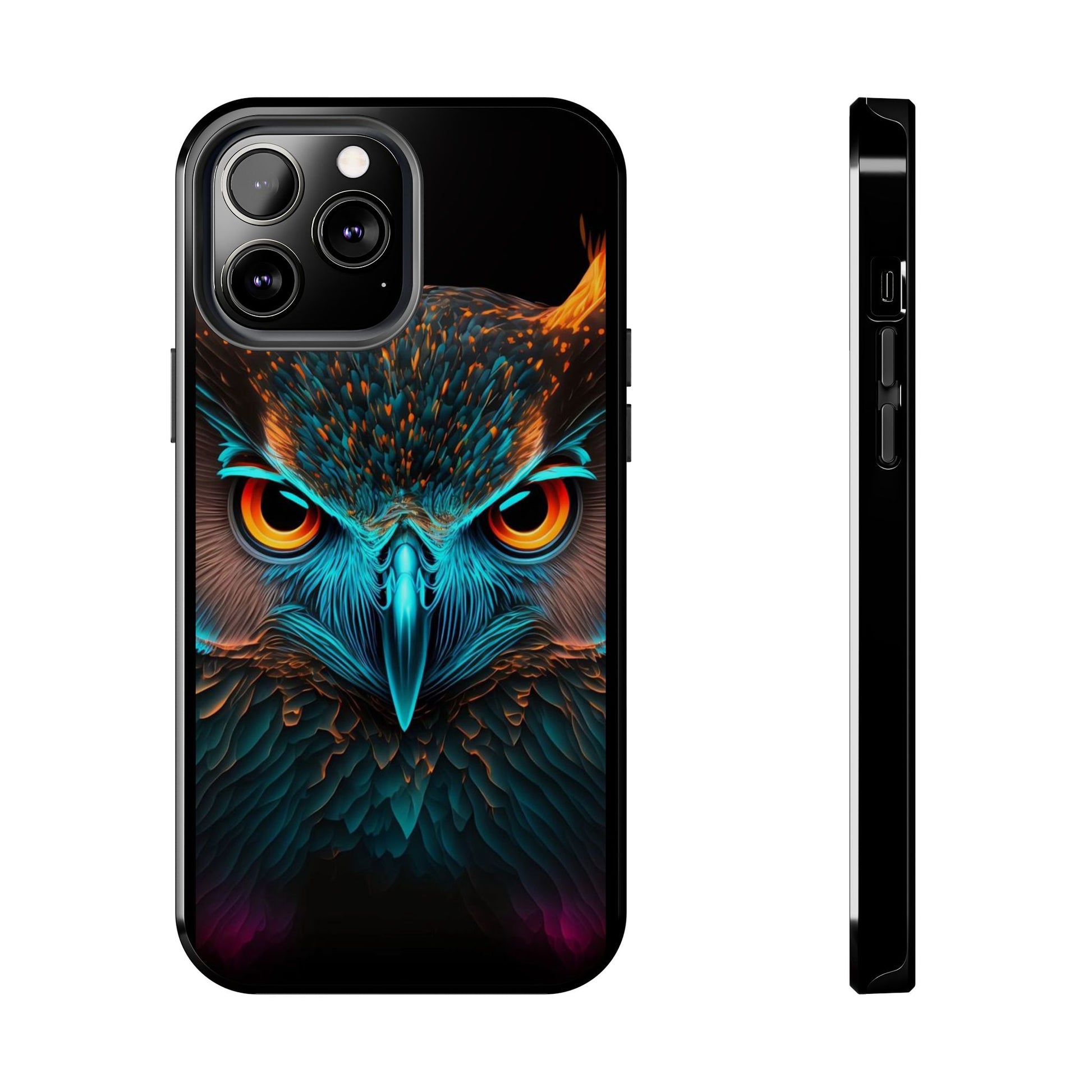 Neon Owl Theme Phone Cases for iPhones & Samsung Phones
