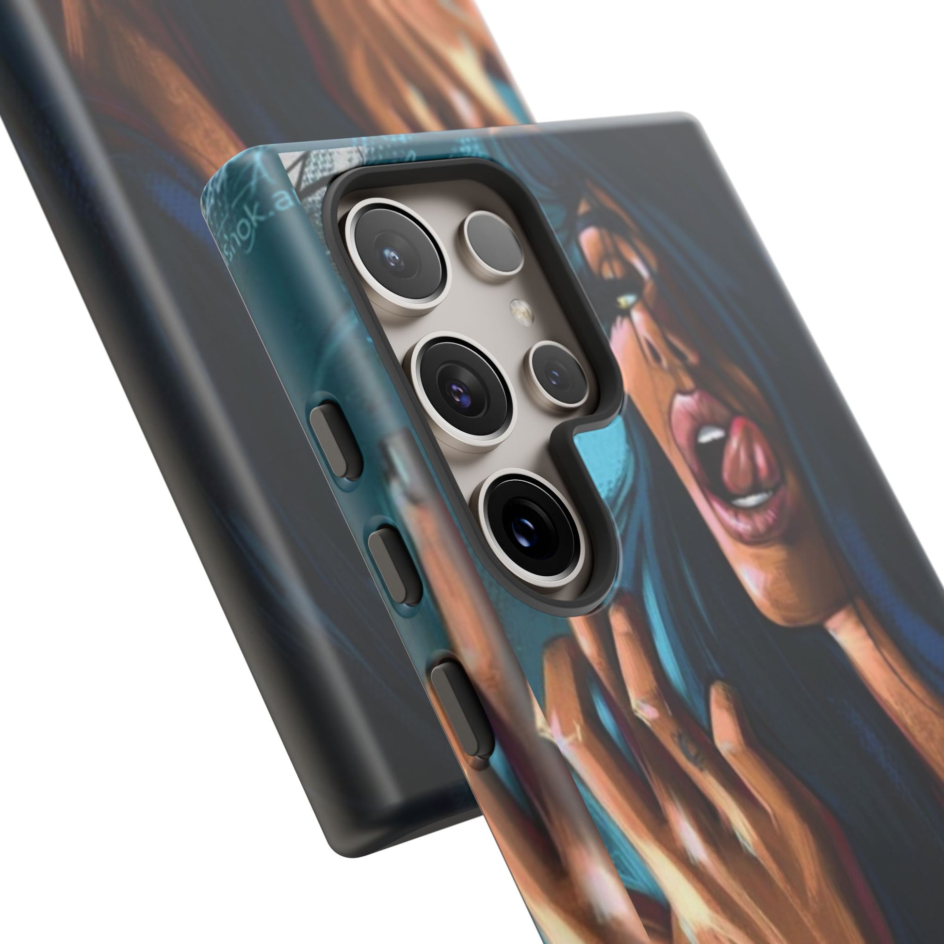Tough Girl Theme Urban Design Cases for iPhones, Samsung, and Pixel