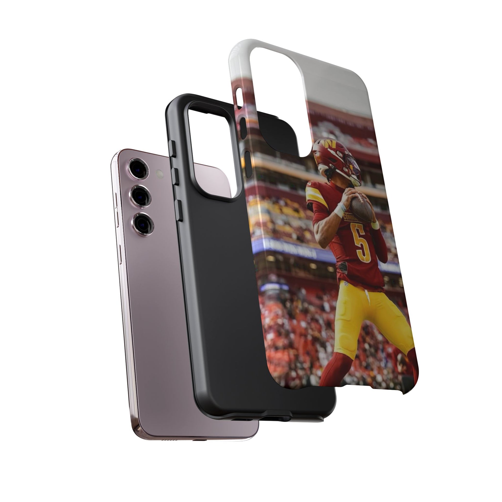 Jayden Daniels Washington Football Tough Cases for iPhones, Samsung, and Pixel