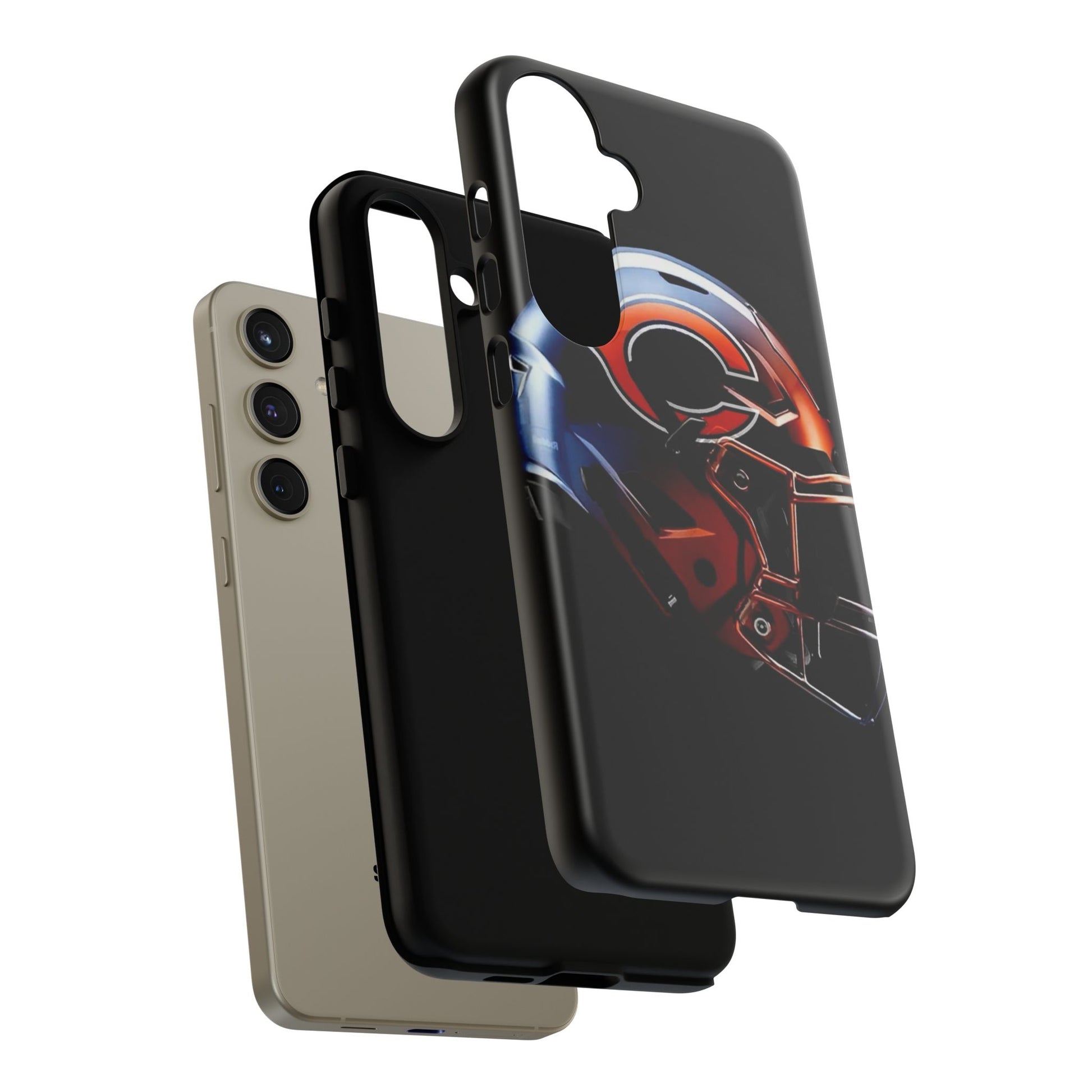 Football Helmet Chicago Bears Phone Case, Tough Cases for iPhones, Samsung, and Pixel