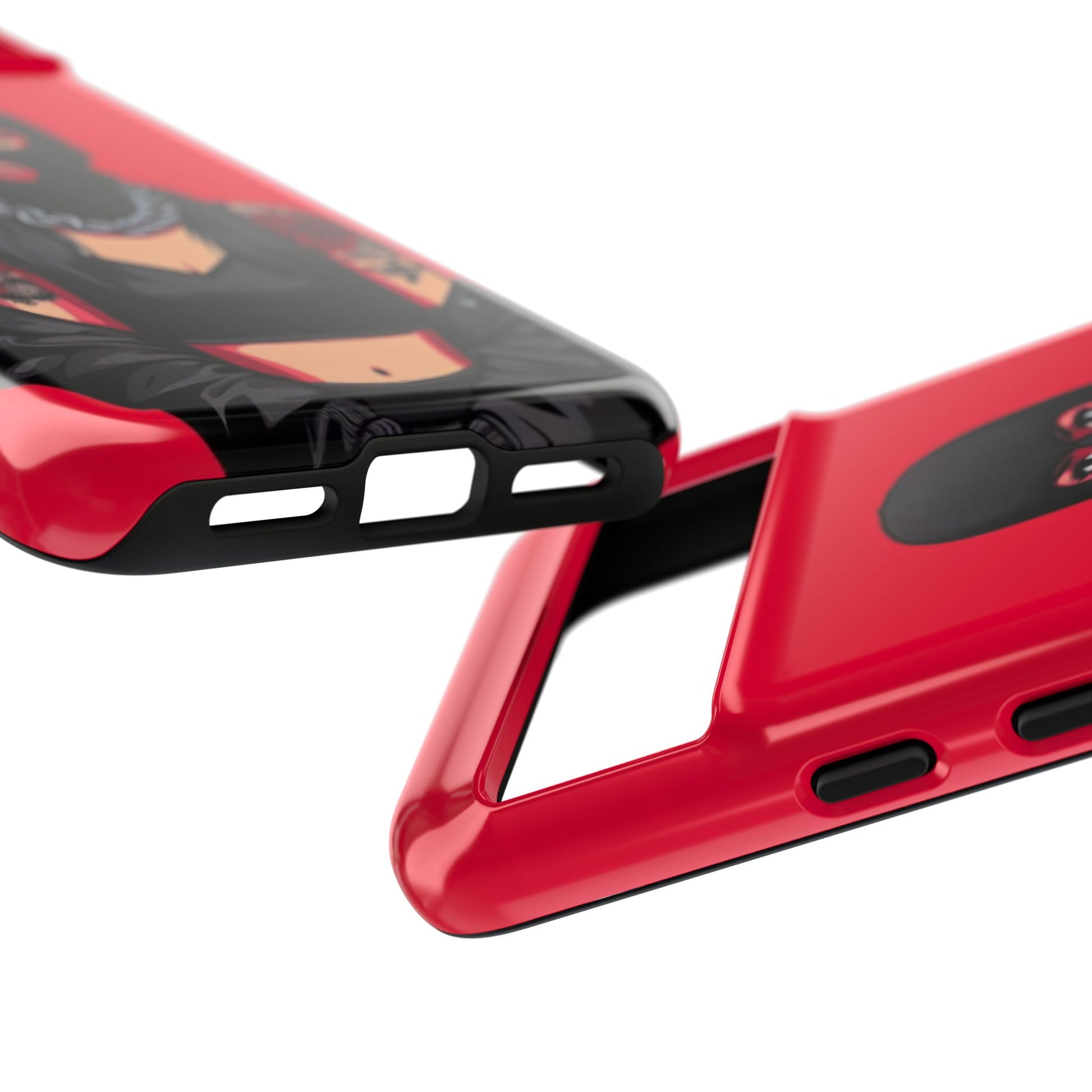 Thug Girl Red Design Tough Cases for iPhones, Samsung, and Pixel