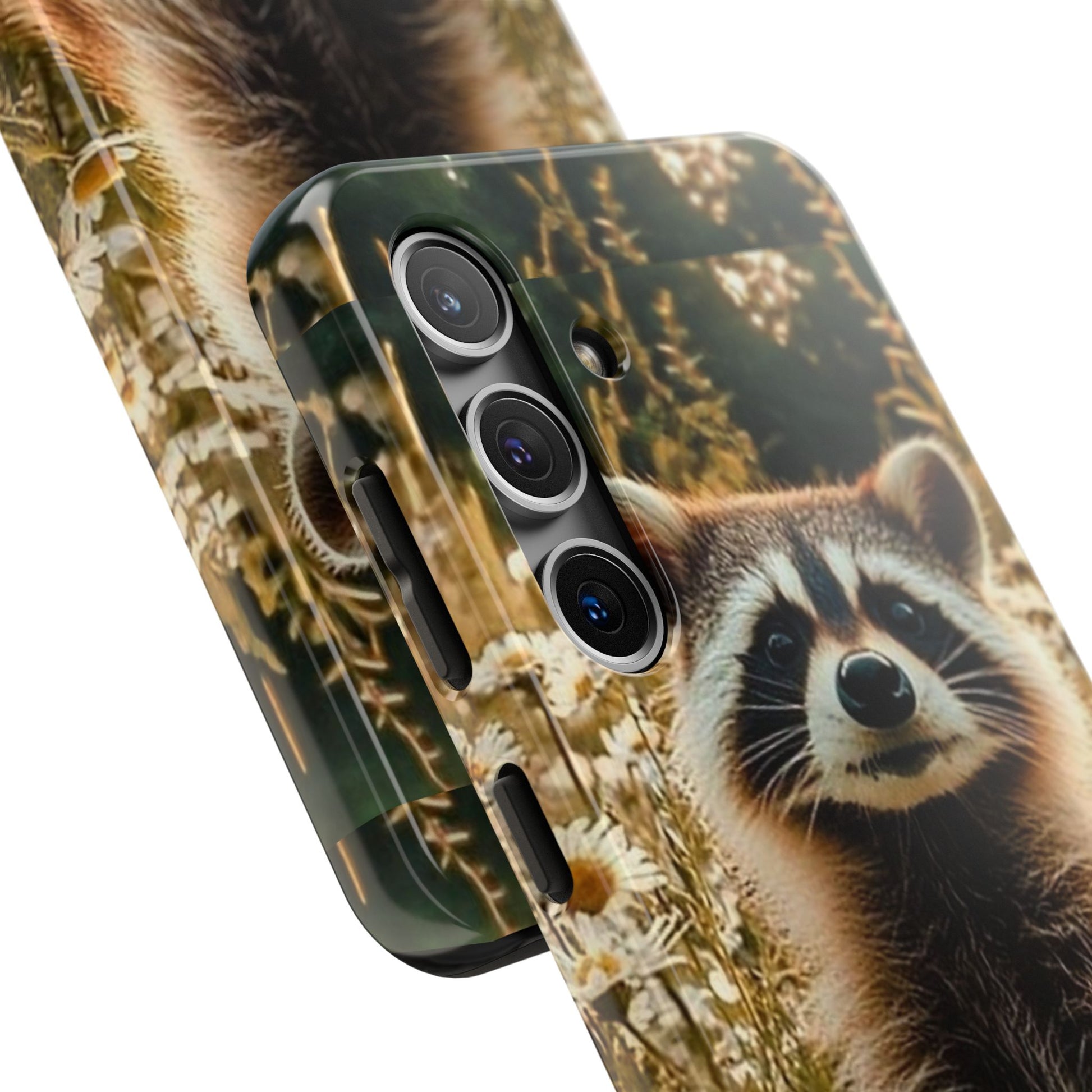 Cute Raccoon Theme Phone Cases for iPhones & Samsung Phones