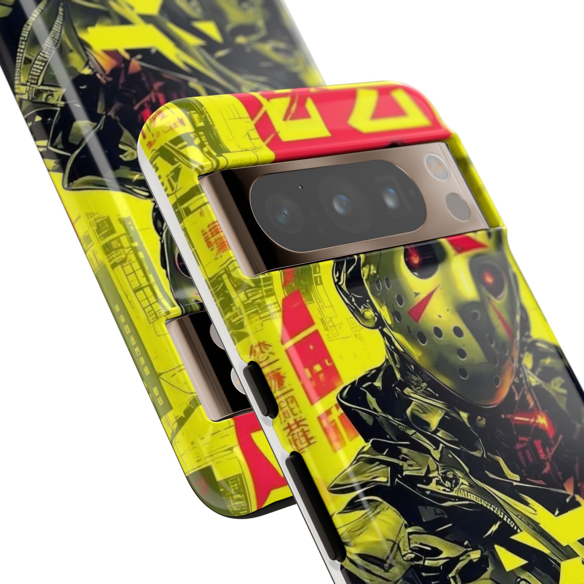 Cyberpunk X Jason Voorhees Tough Cases for iPhones, Samsung, and Pixel