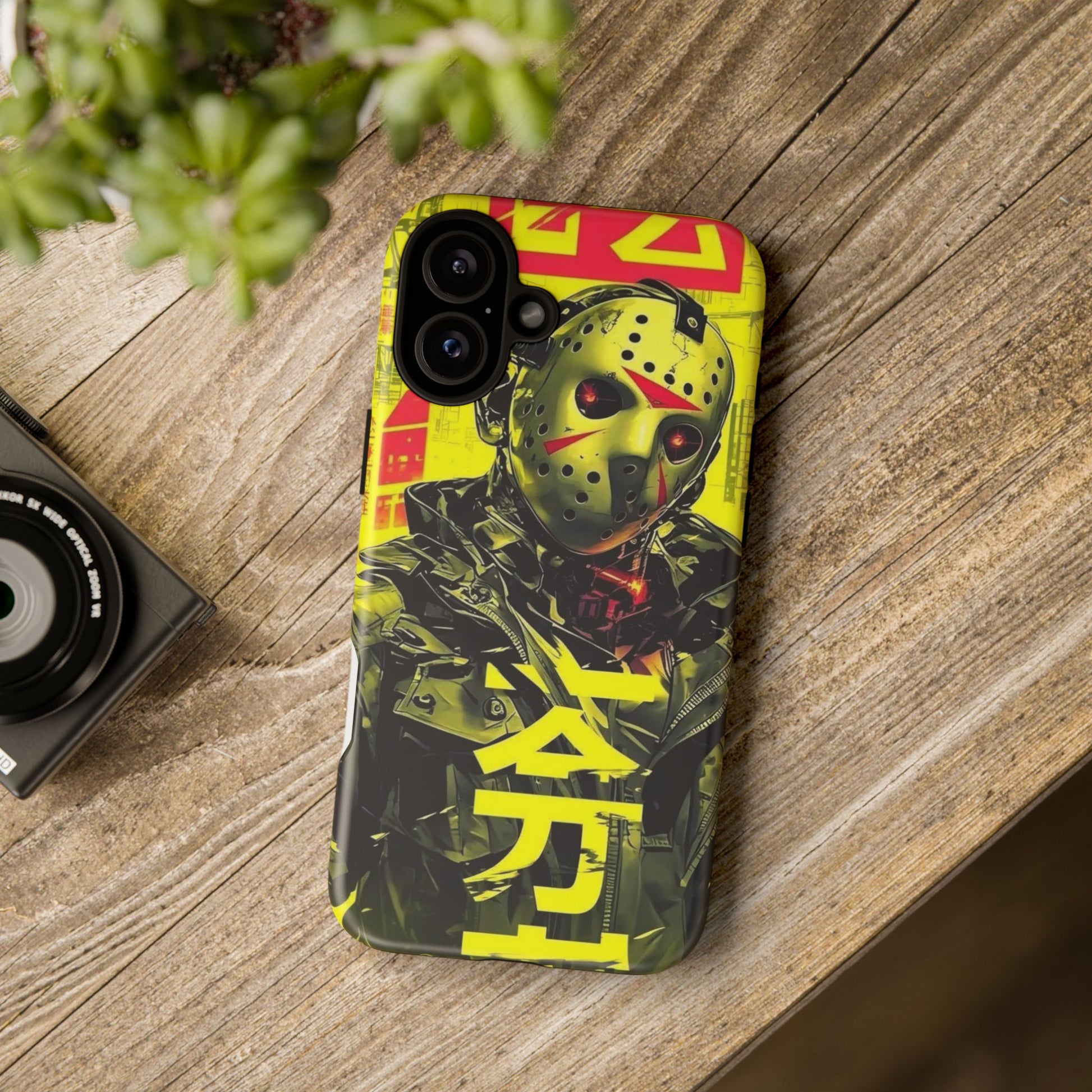 Cyberpunk X Jason Voorhees Tough Cases for iPhones, Samsung, and Pixel