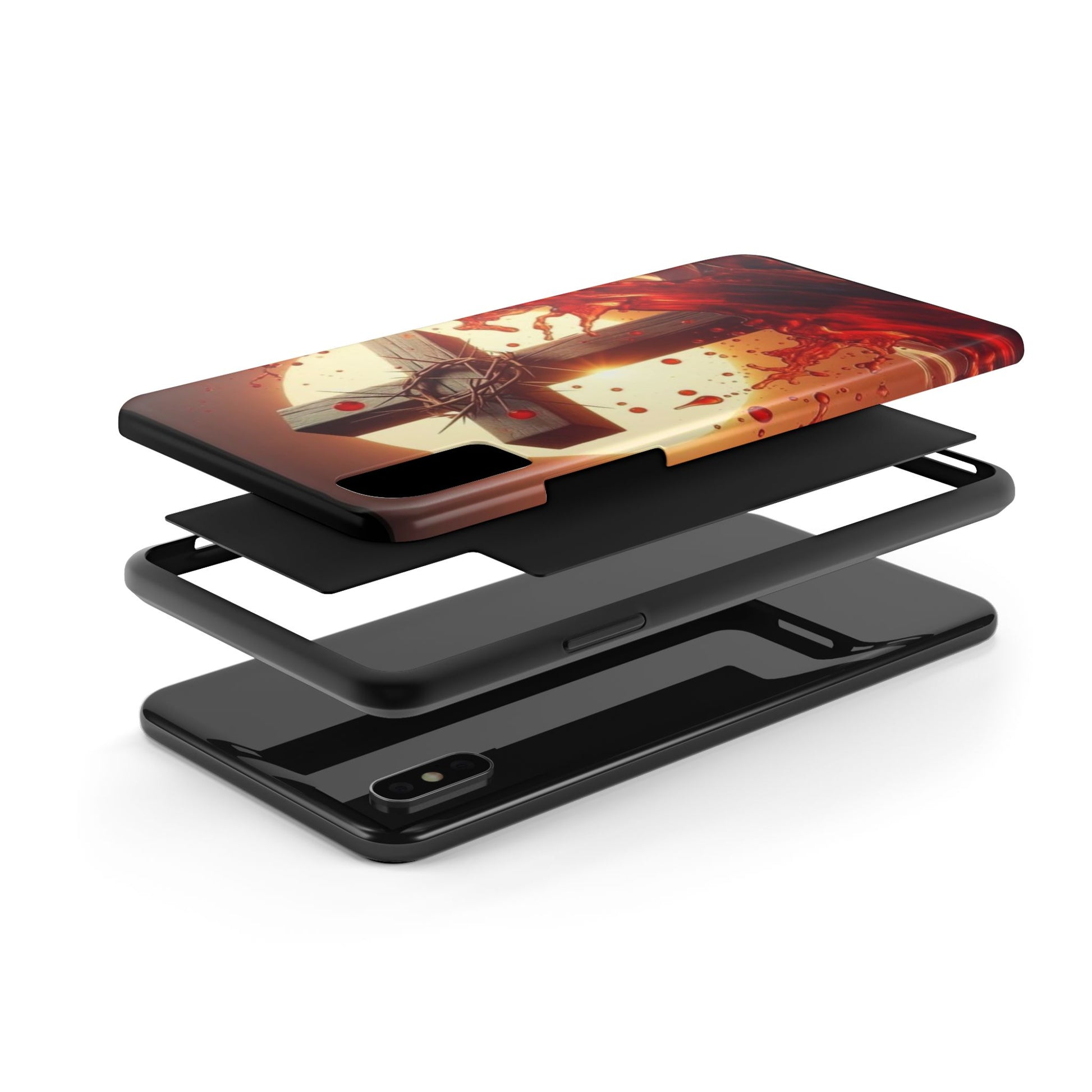 Blood of Christ Christian Theme Phone Cases for iPhones & Samsung Phones