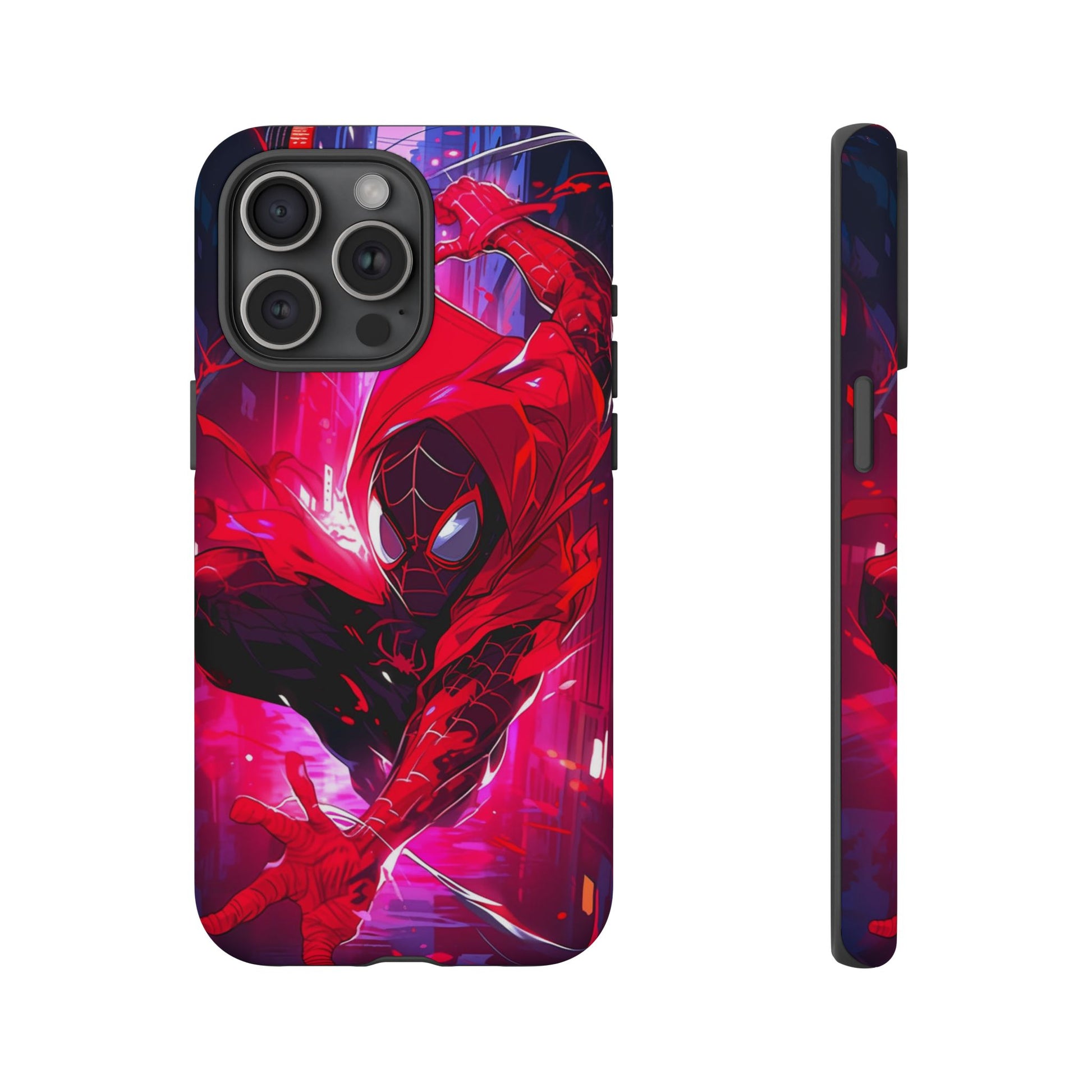Miles Morales Spiderman Phone Case, Tough Cases for iPhones, Samsung, and Pixel