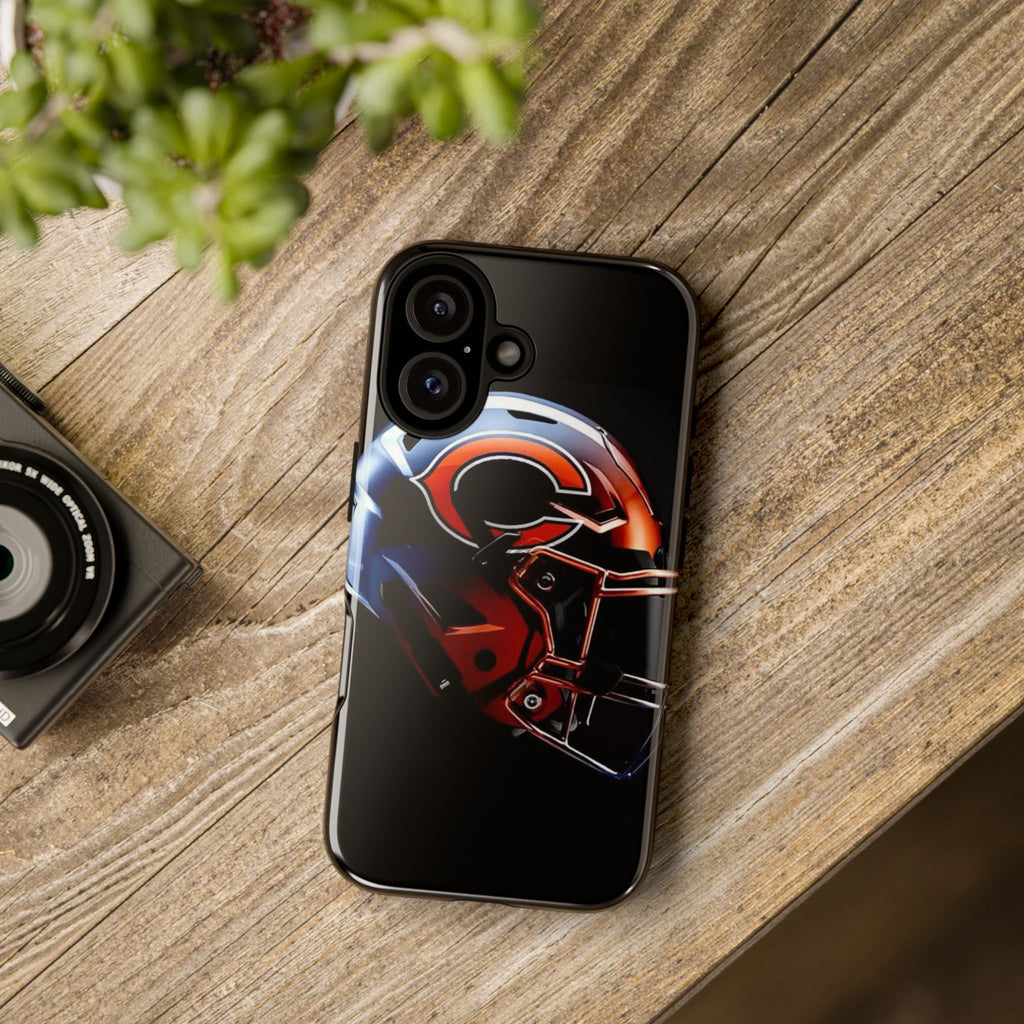 Football Helmet Chicago Bears Phone Case, Tough Cases for iPhones, Samsung, and Pixel