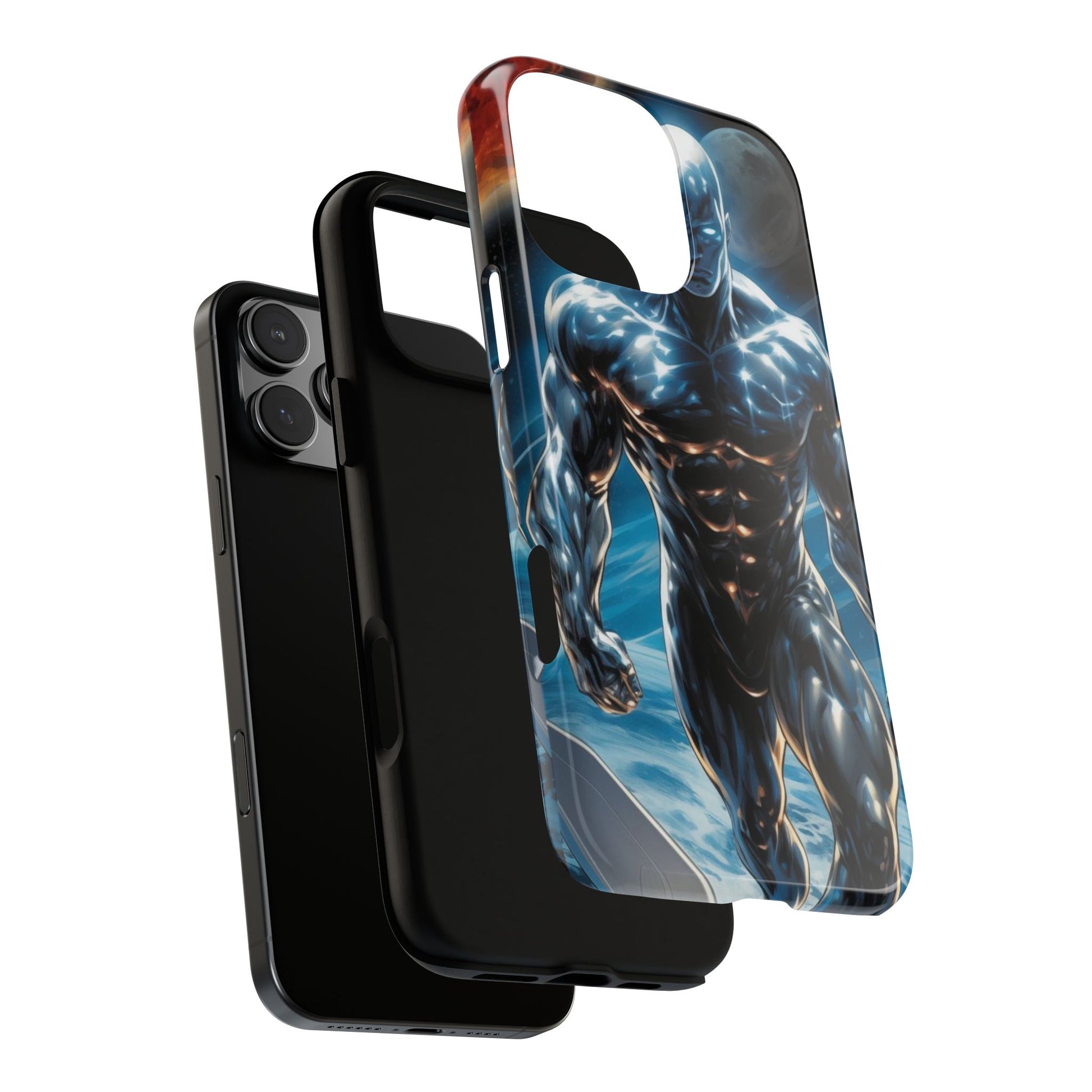 The Silver Surfer Comic Art Phone Case, Tough Cases for iPhones, Samsung, and Pixel