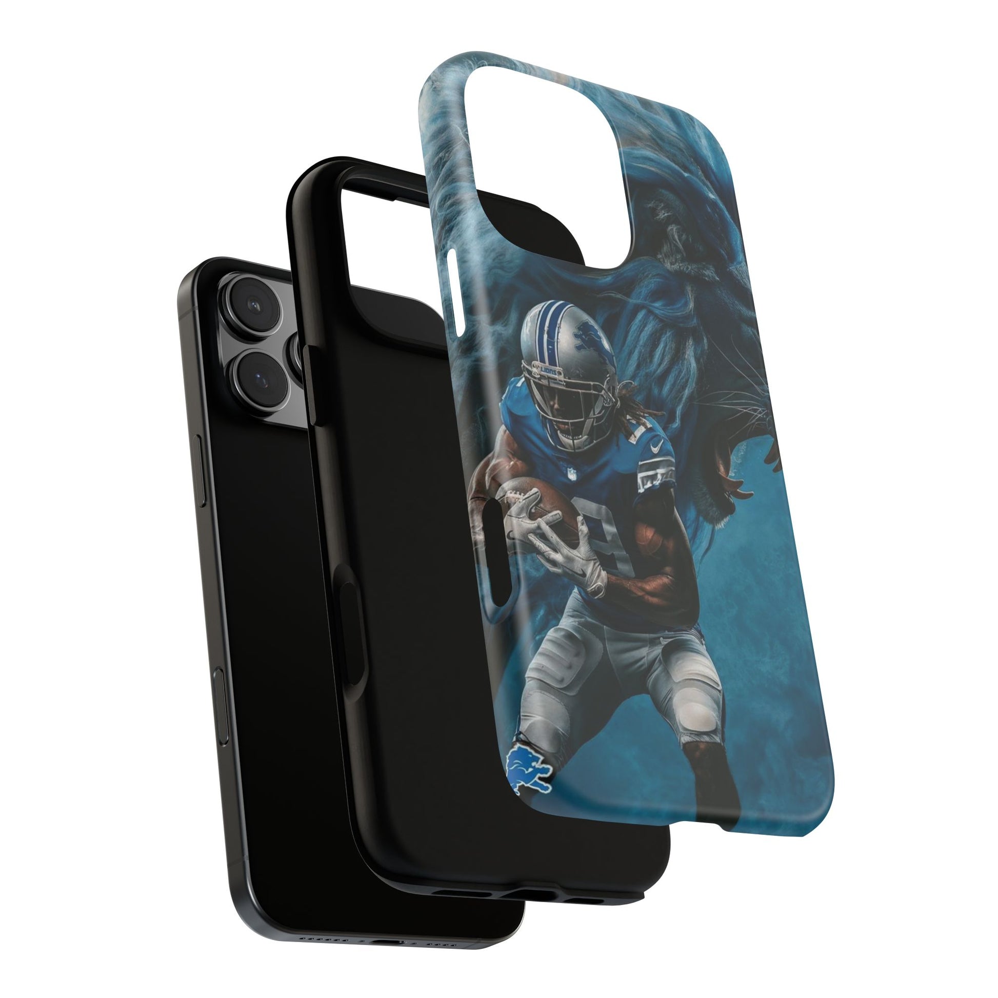 Detroit Lions Player Football Phone Case, Tough Cases for iPhones, Samsung, and Pixel