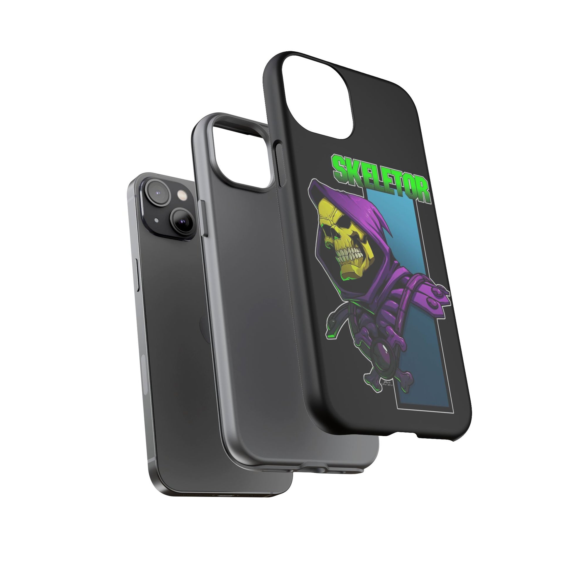 Skeletor Tough Cases for iPhones, Samsung, and Pixel
