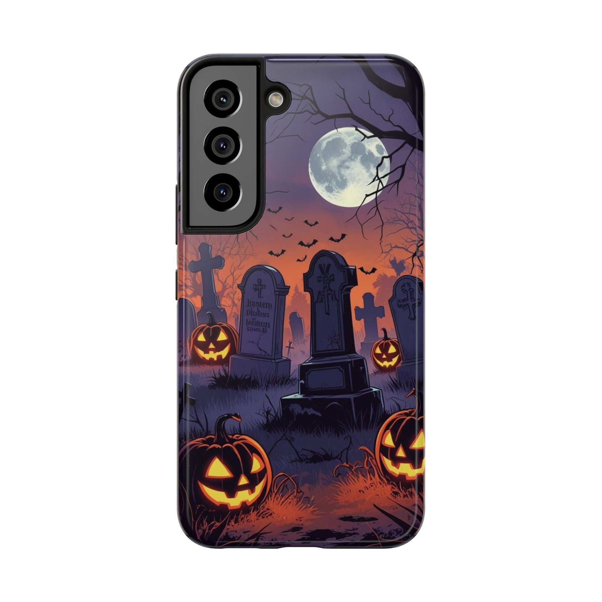 Graveyard Halloween Theme Phone Cases for iPhones & Samsung Phones