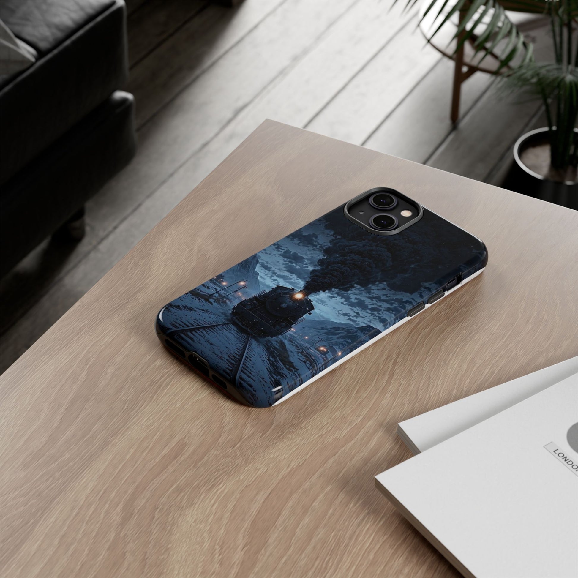 Steam Engine Train Themed Tough Cases for iPhones, Samsung, and Pixel