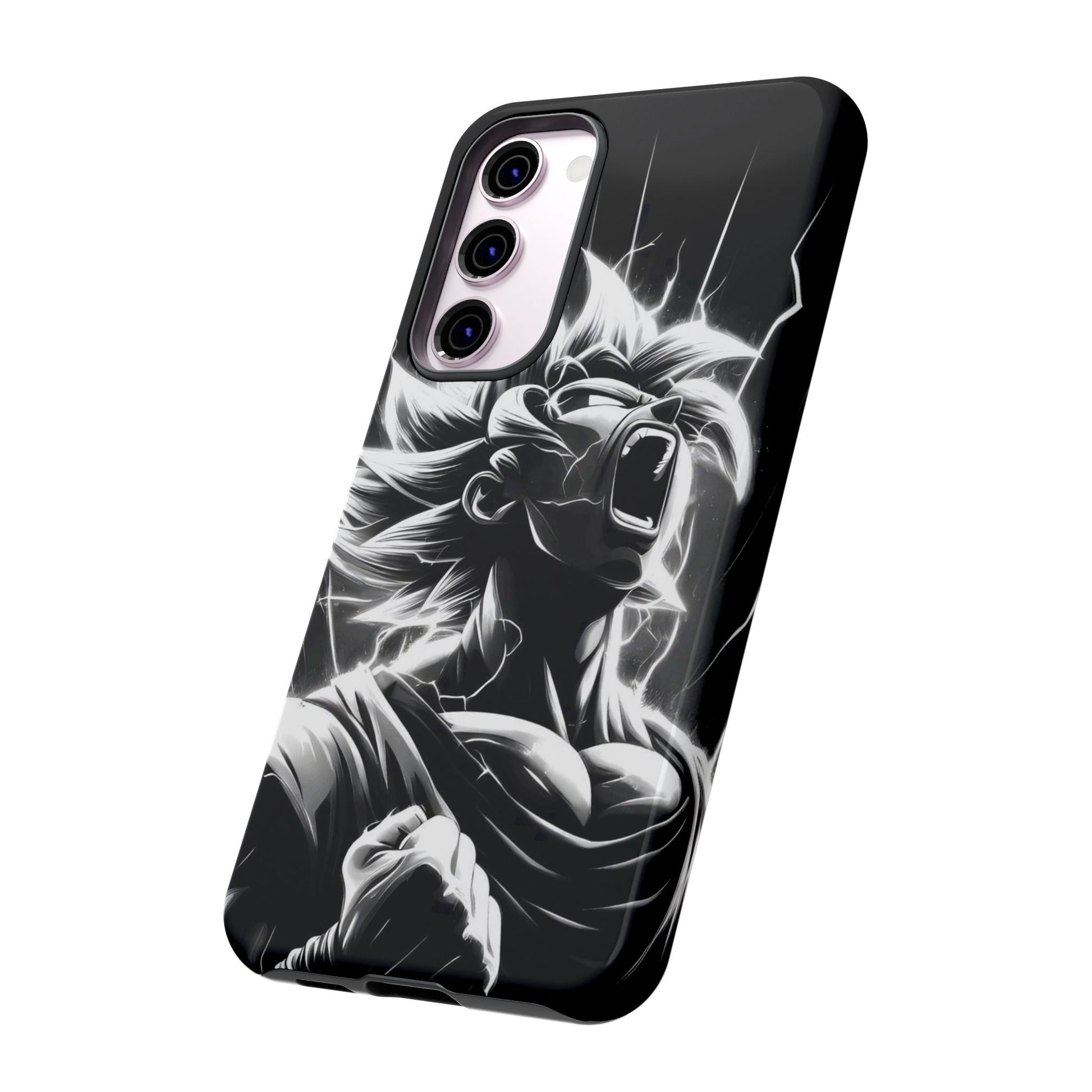 Anime Saiyan Rage Dragon ball Z Tough Cases for iPhones, Samsung, and Pixel