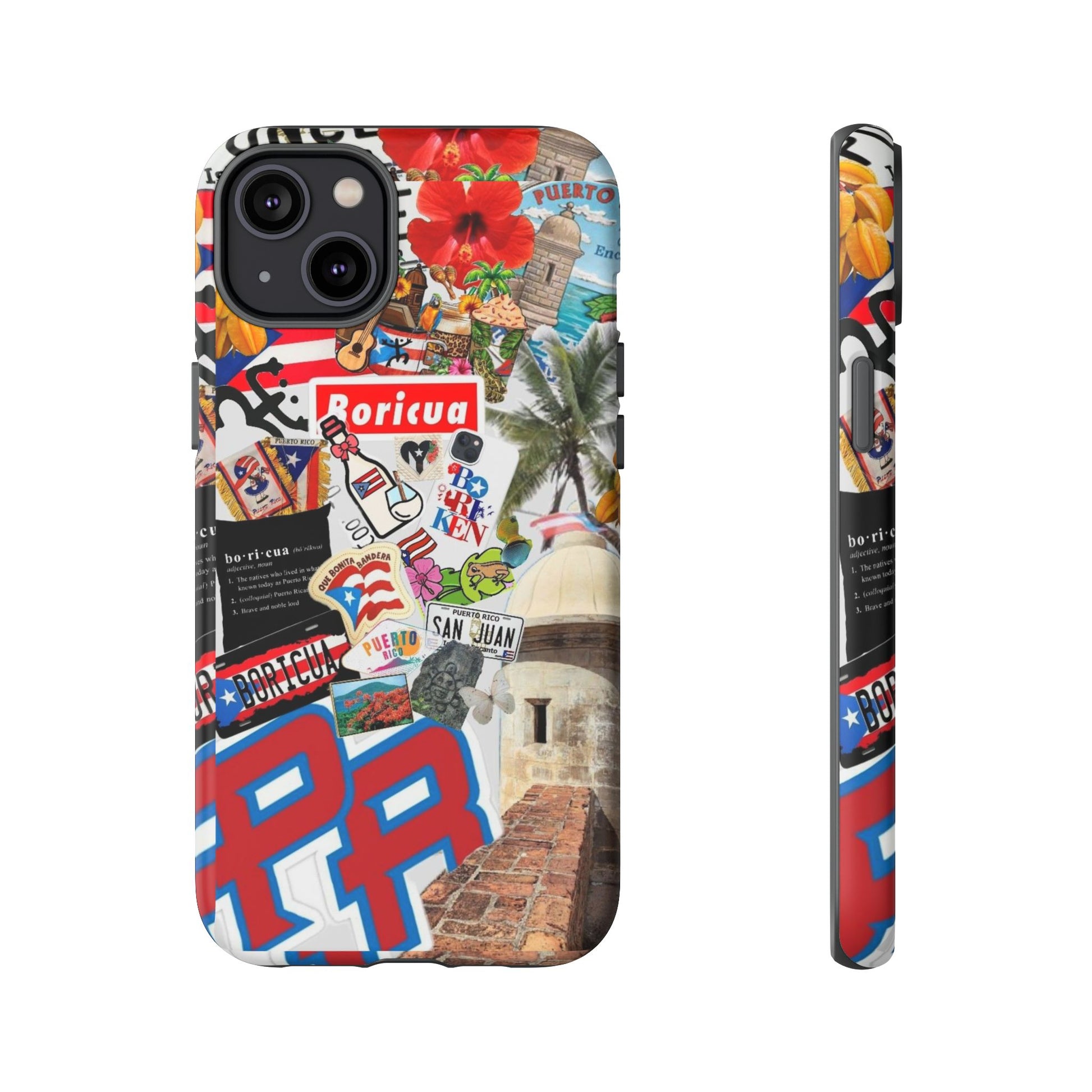 Puerto Rico Boricua Art Tough Cases for iPhones, Samsung, and Pixel