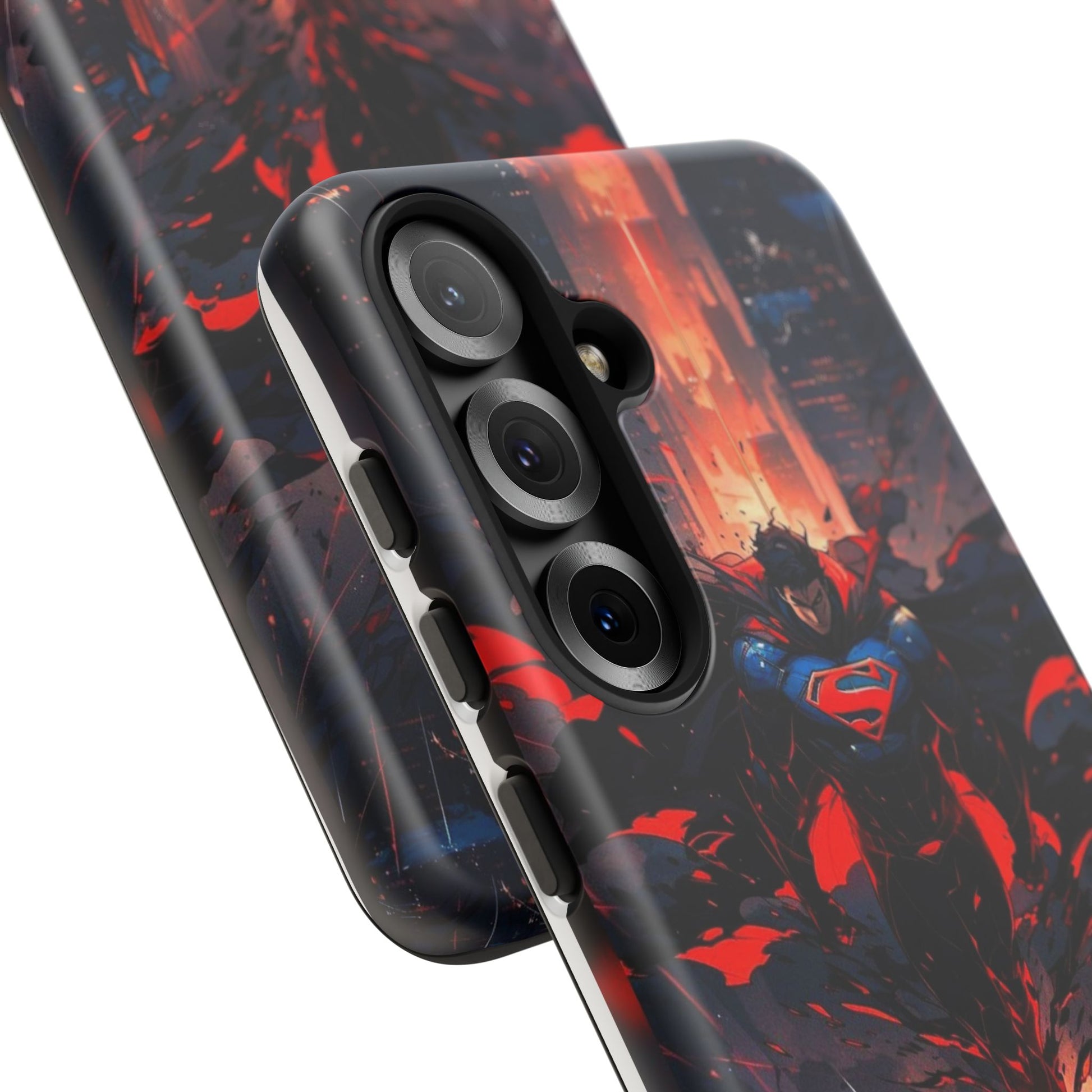Anime Superman Tough Cases for iPhones, Samsung, and Pixel