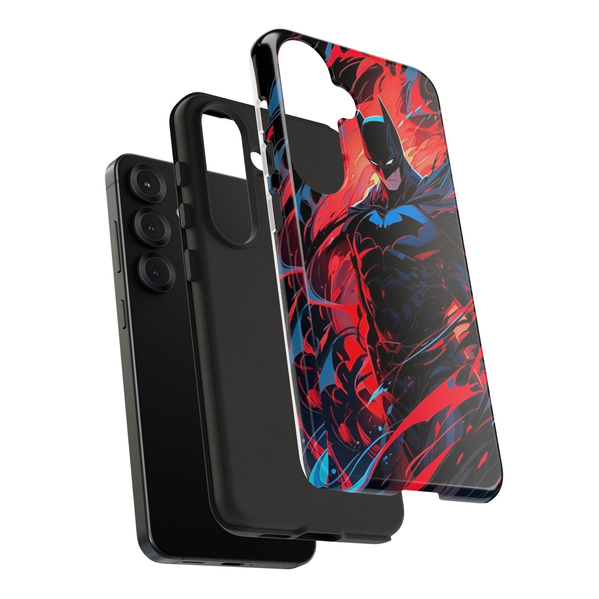The Dark Knight Batman Art Tough Cases for iPhones, Samsung, and Pixel