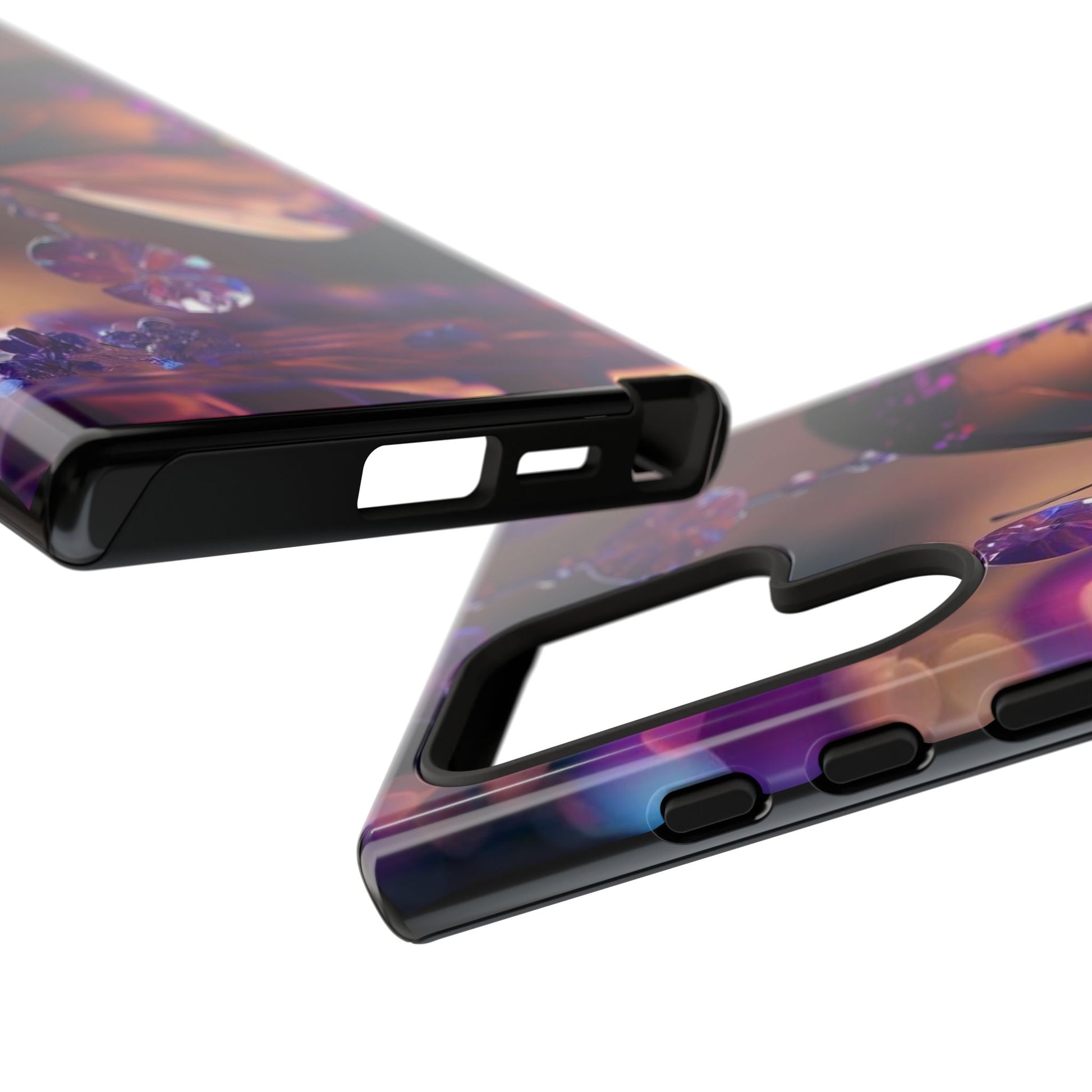 Purple Butterfly Tough Cases for iPhones, Samsung, and Pixel