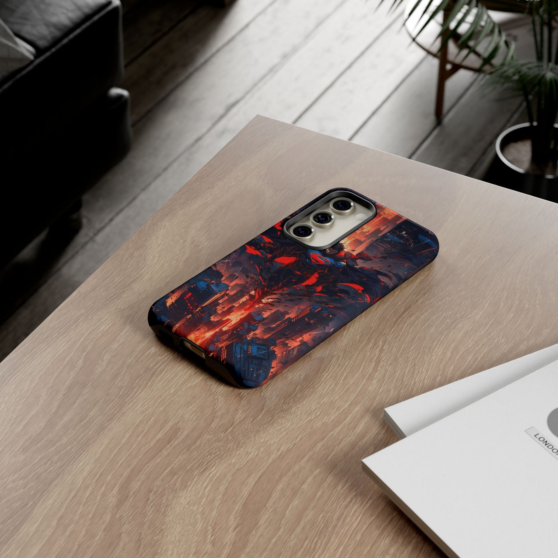 Anime Superman Tough Cases for iPhones, Samsung, and Pixel