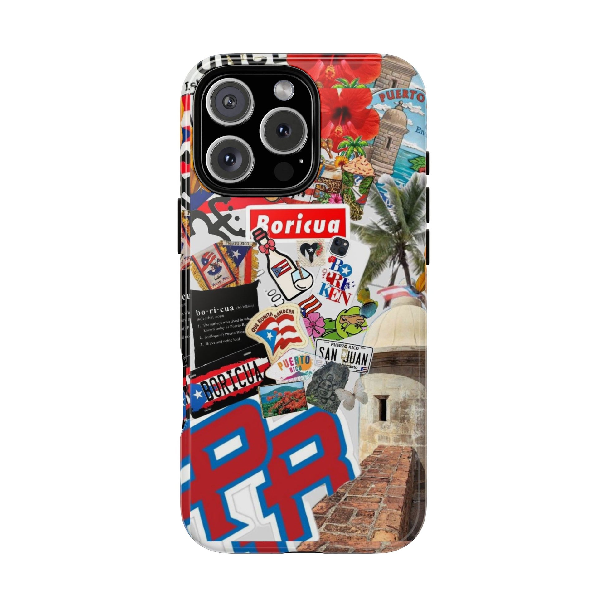 Puerto Rico Boricua Art Tough Cases for iPhones, Samsung, and Pixel
