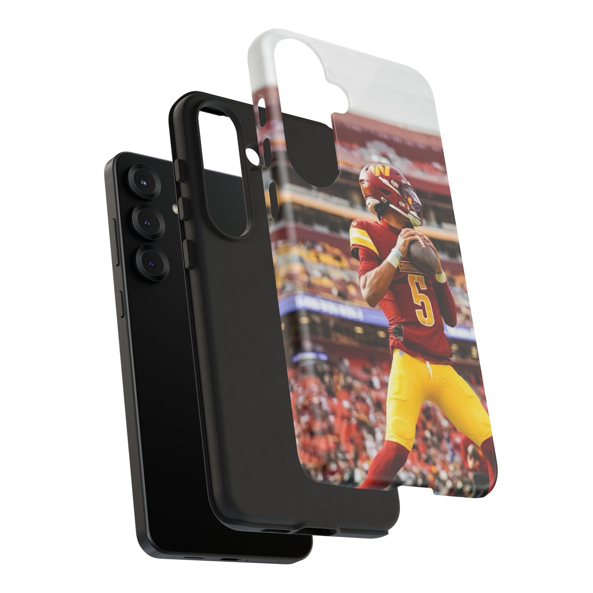 Jayden Daniels Washington Football Tough Cases for iPhones, Samsung, and Pixel