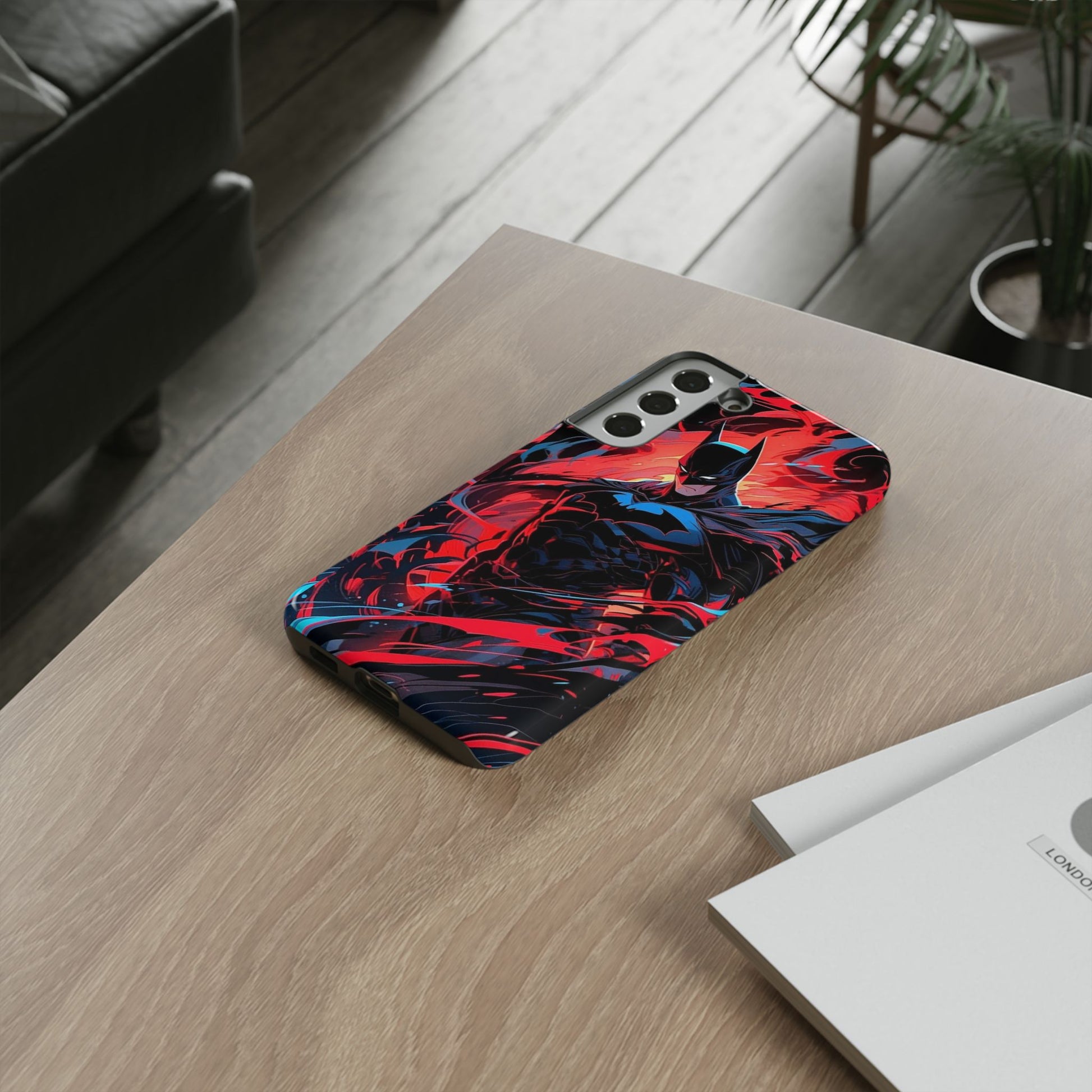 The Dark Knight Batman Art Tough Cases for iPhones, Samsung, and Pixel