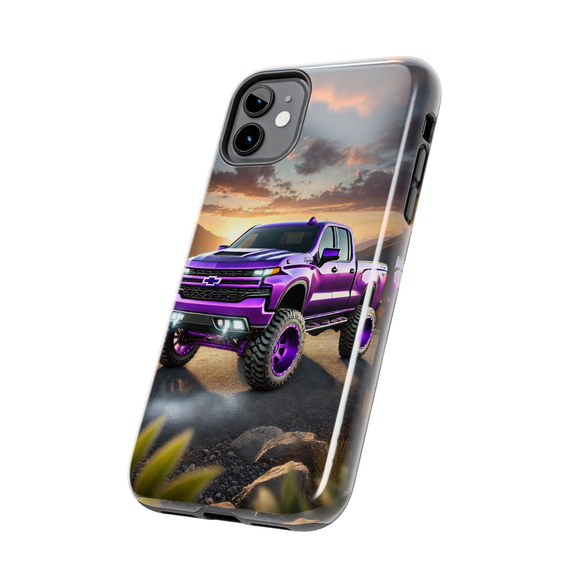 Purple Silverado art Phone Cases for Iphones & Samsung Phones Durable