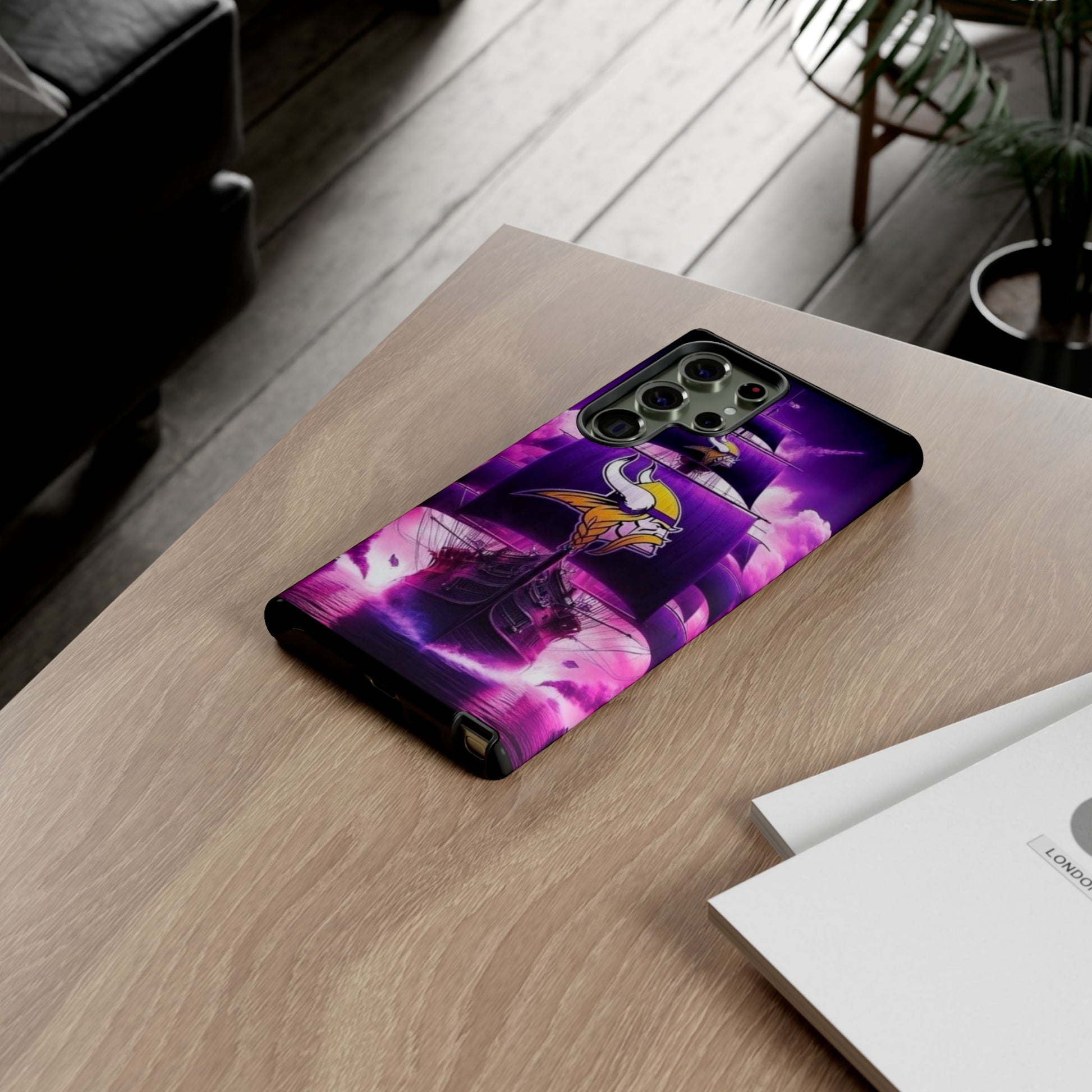 Minnesota Vikings Ship Football Phone Case, Tough Cases for iPhones, Samsung, and Pixel