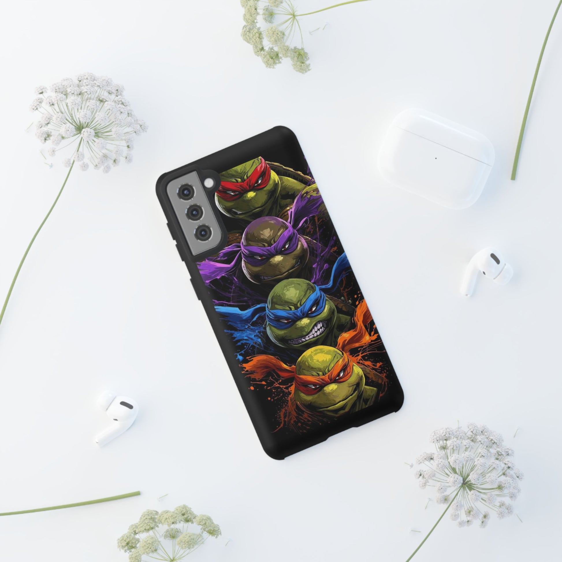 Ninja Turtles Tough Cases for iPhones, Samsung, and Pixel