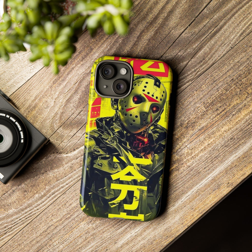 Cyberpunk X Jason Voorhees Tough Cases for iPhones, Samsung, and Pixel