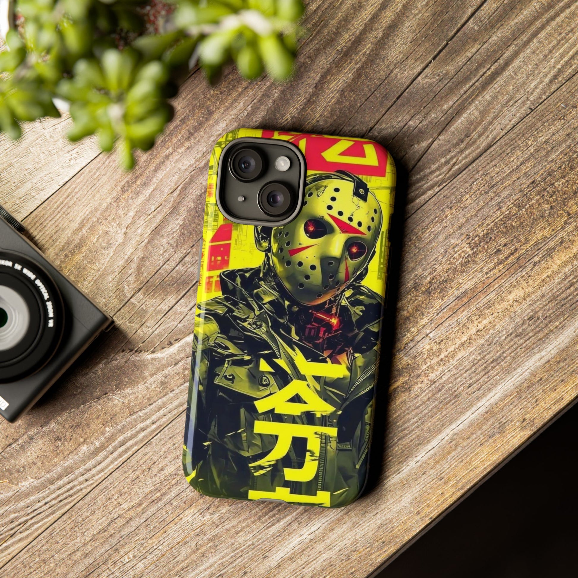 Cyberpunk X Jason Voorhees Tough Cases for iPhones, Samsung, and Pixel