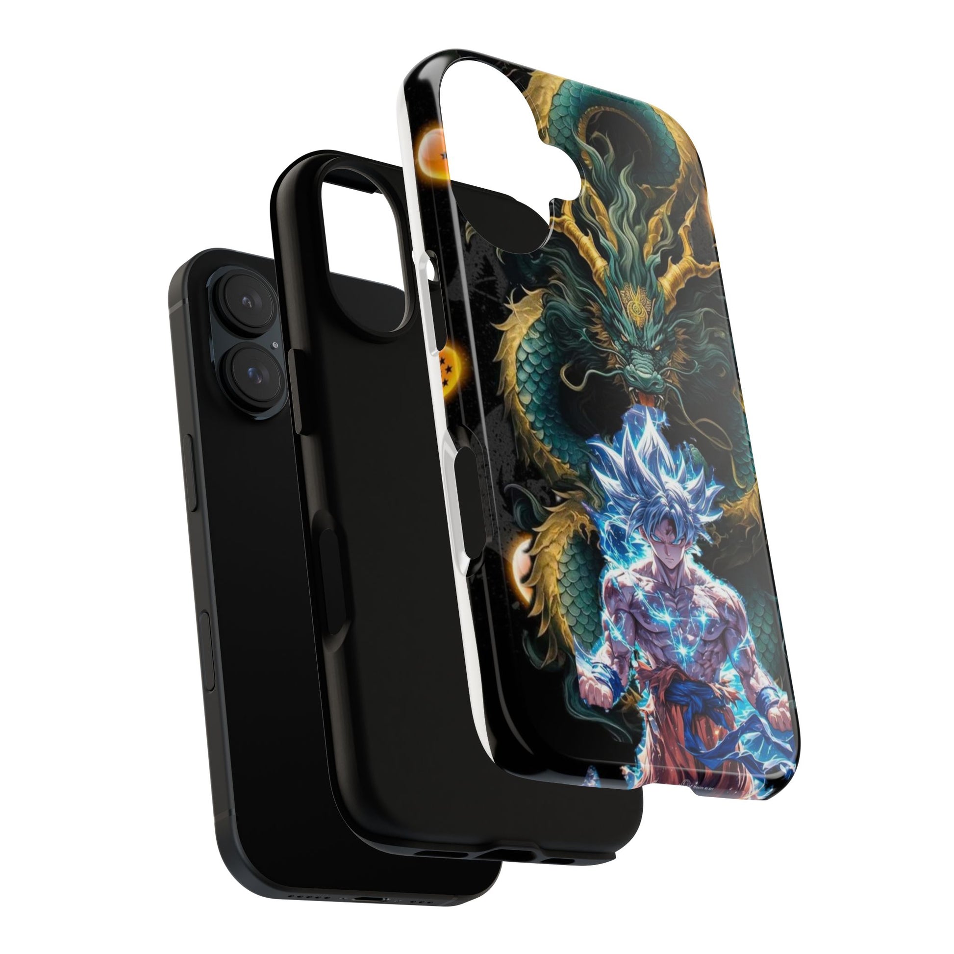 Anime Goku x Shenron Dragonball Z Tough Cases for iPhones, Samsung, and Pixel