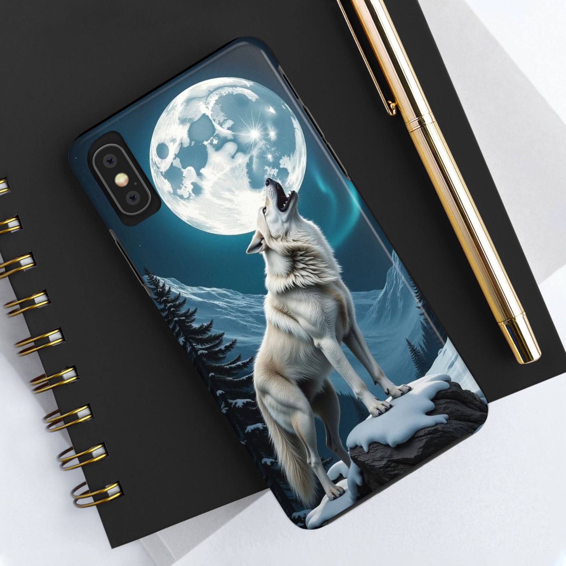 Howling Wolf Theme Phone Cases for iPhones & Samsung Phones