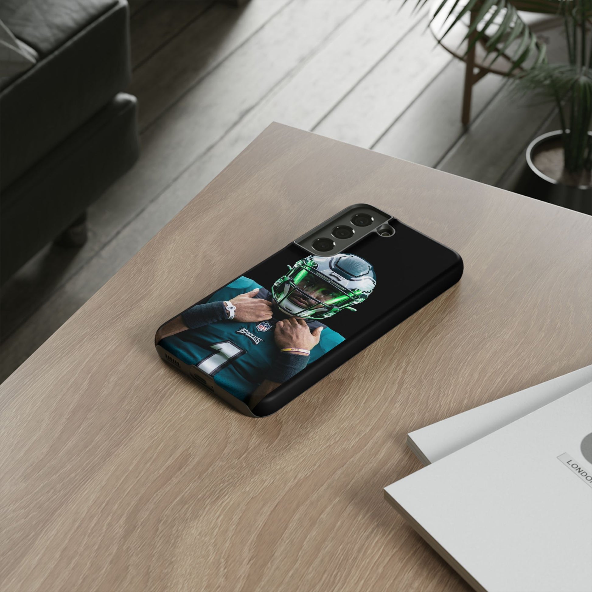 Eagles Football Jalen Hurts Tough Cases for iPhones, Samsung, and Pixel